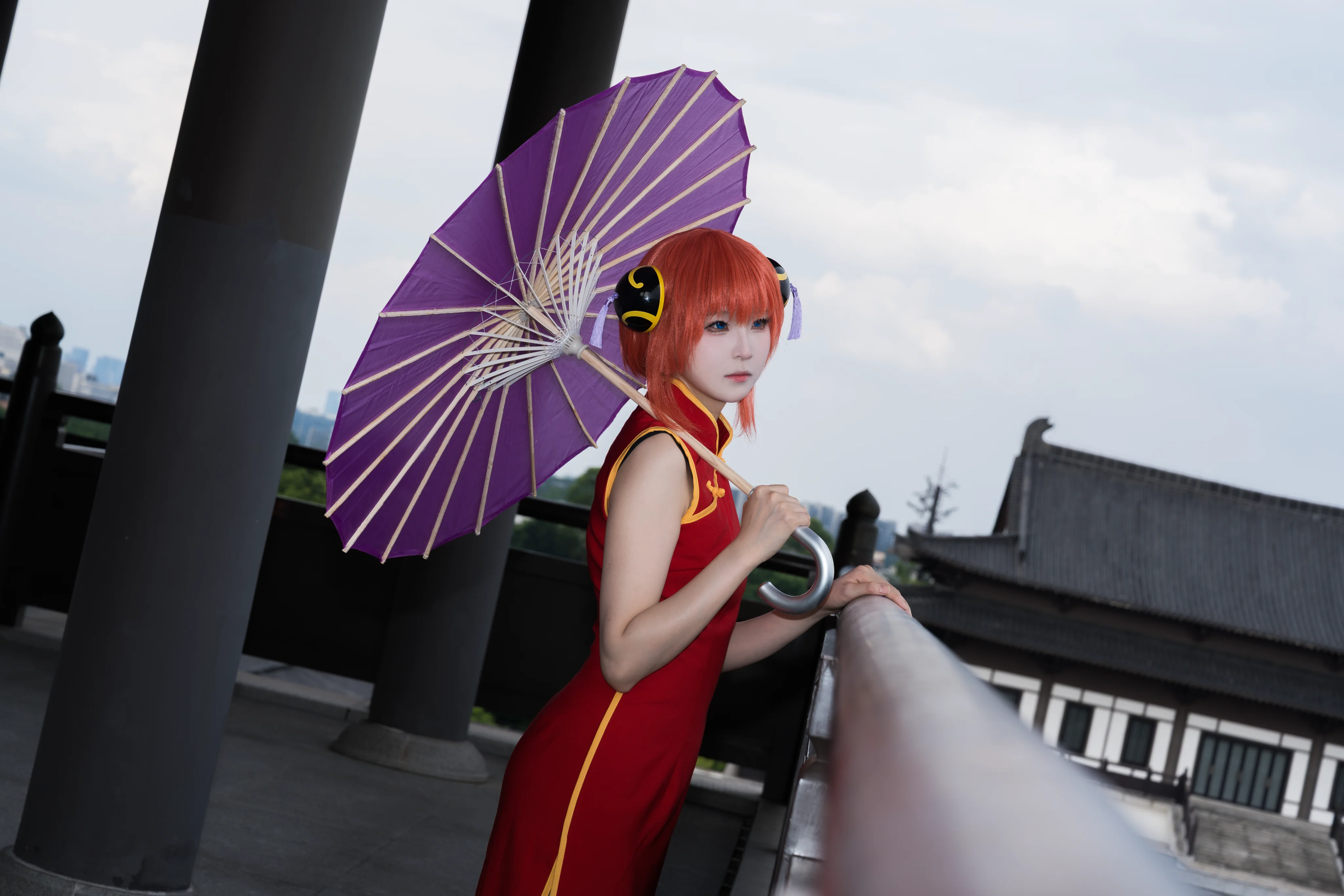 【神乐cos】银魂万事屋的红伞少女 - 第 5 张