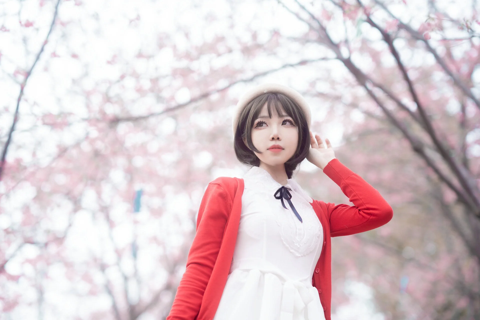 【加藤惠cos】漫花庄园的春日樱花，再现路人女主的风采 - 第 14 张