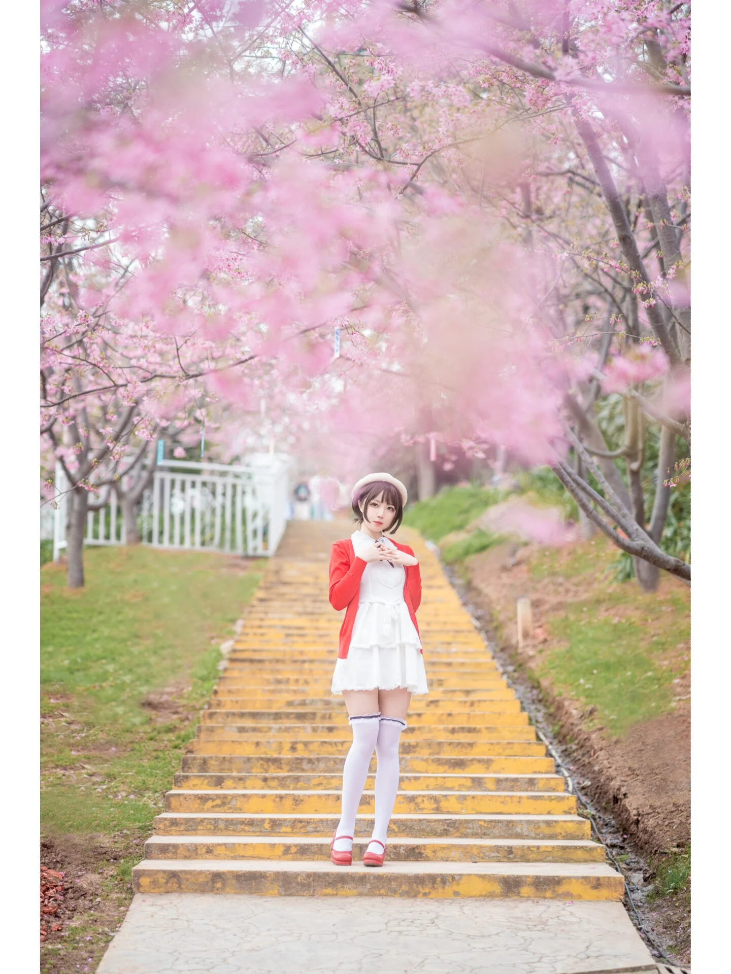 【加藤惠cos】漫花庄园的春日樱花，再现路人女主的风采 - 第 15 张