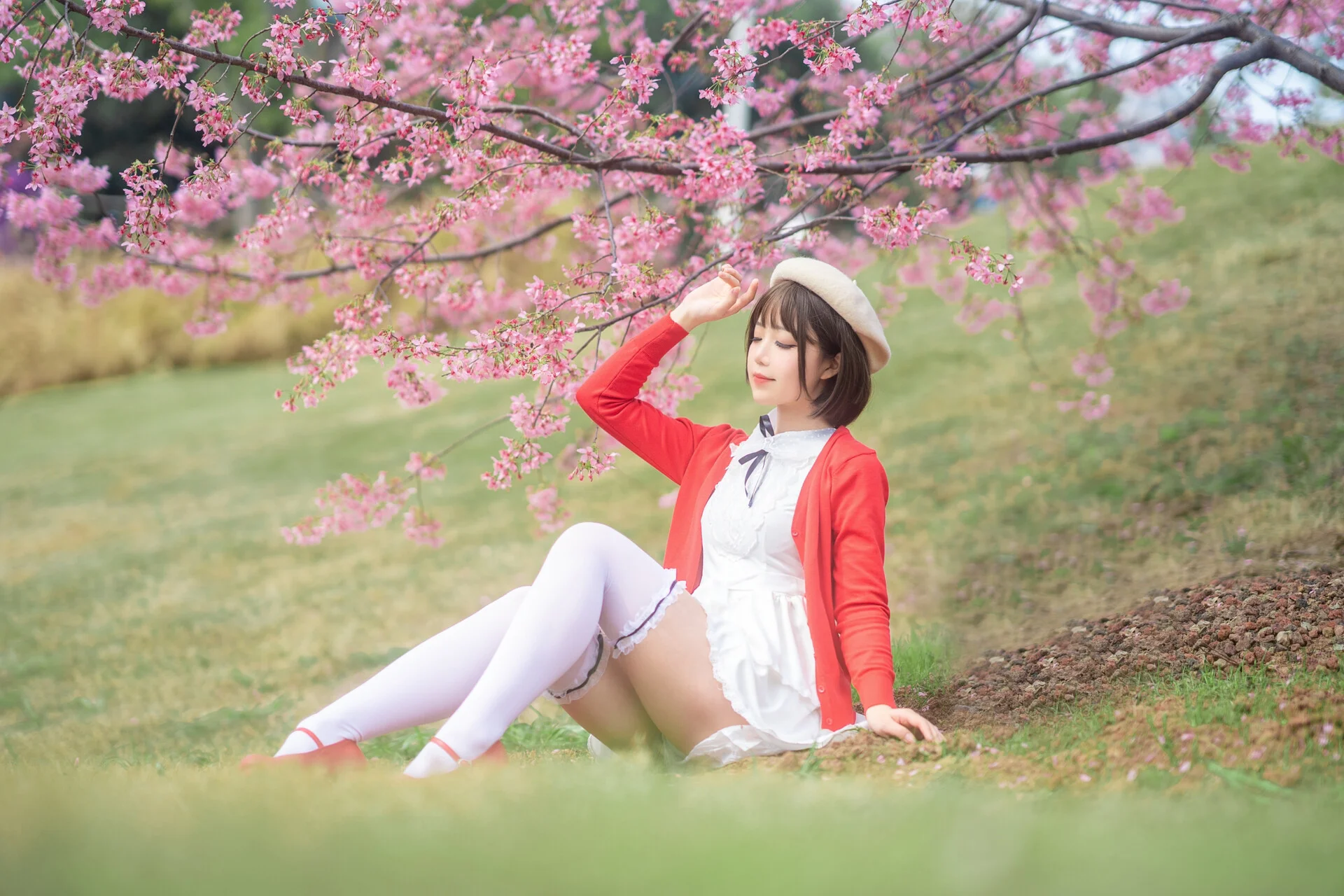 【加藤惠cos】漫花庄园的春日樱花，再现路人女主的风采 - 第 17 张
