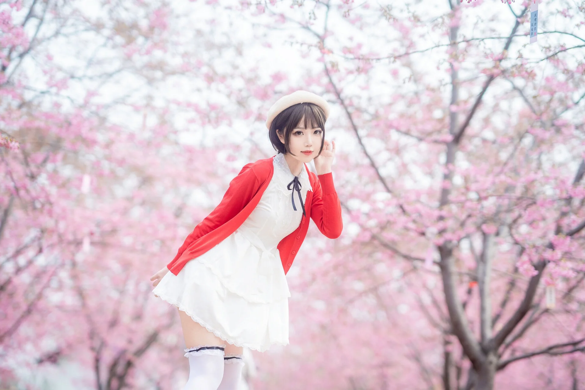 【加藤惠cos】漫花庄园的春日樱花，再现路人女主的风采