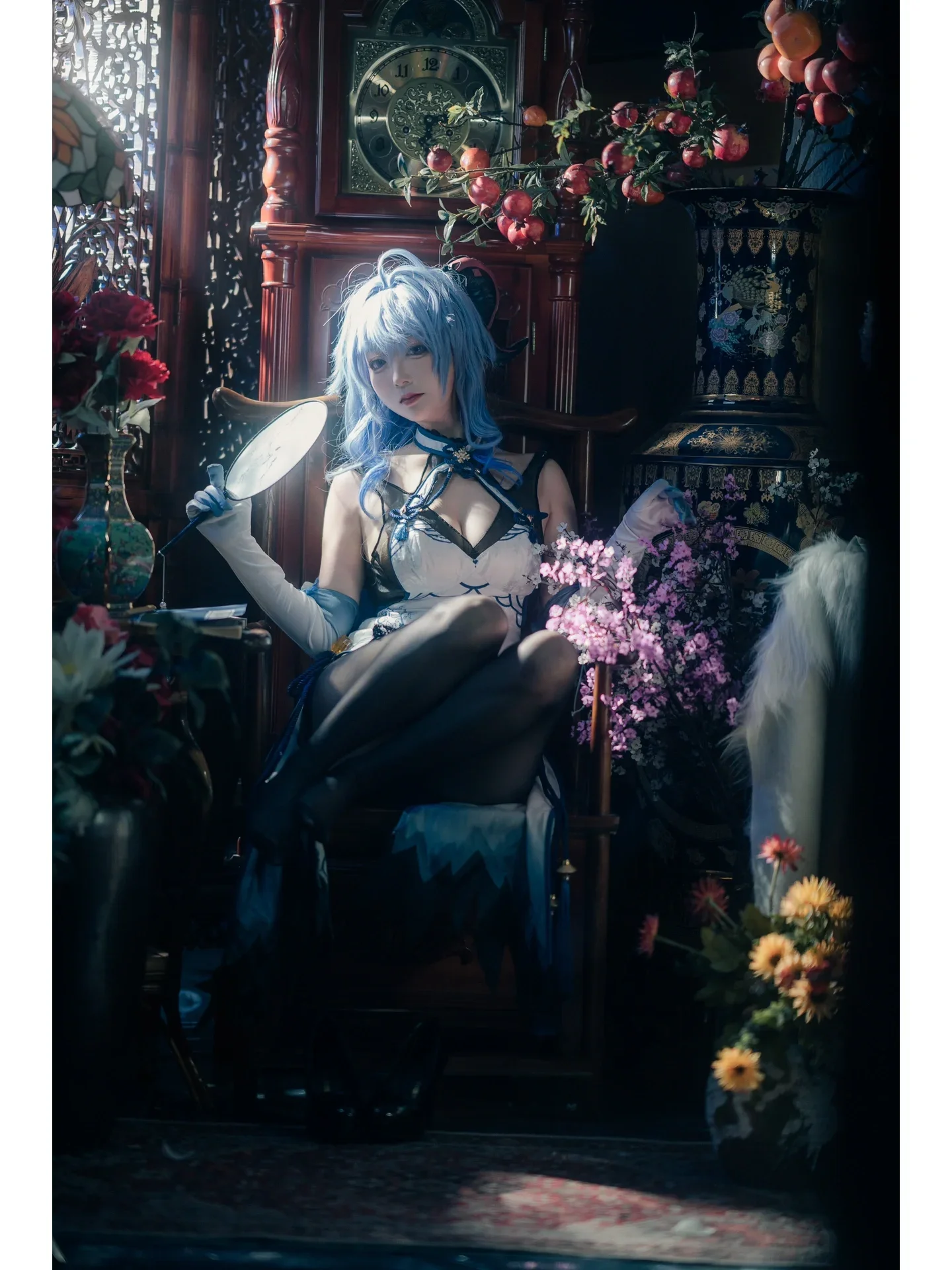 【甘雨cos】原神中青花瓷风的国风写真 - 第 10 张
