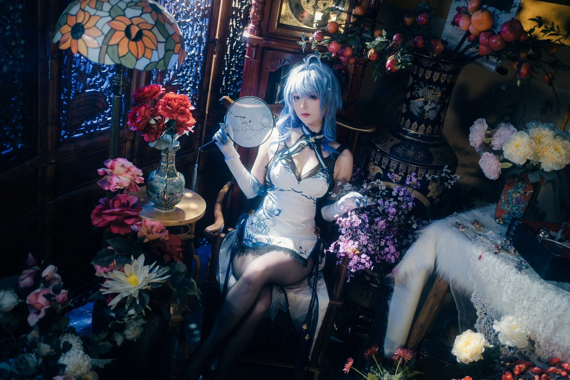 【甘雨cos】原神中青花瓷风的国风写真 - 第 2 张