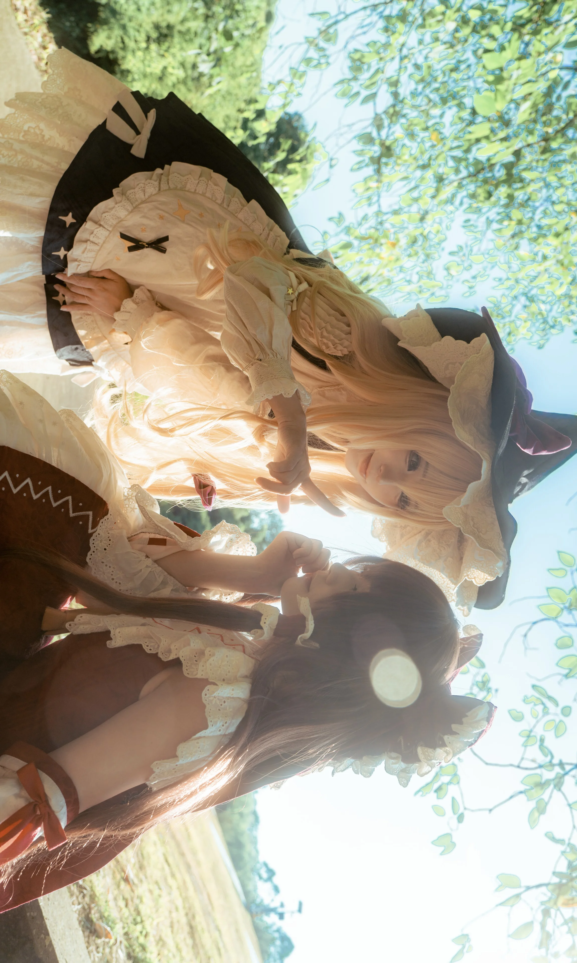 【博丽灵梦雾雨魔理沙cos】东方Project的午后慵懒时光 - 第 2 张
