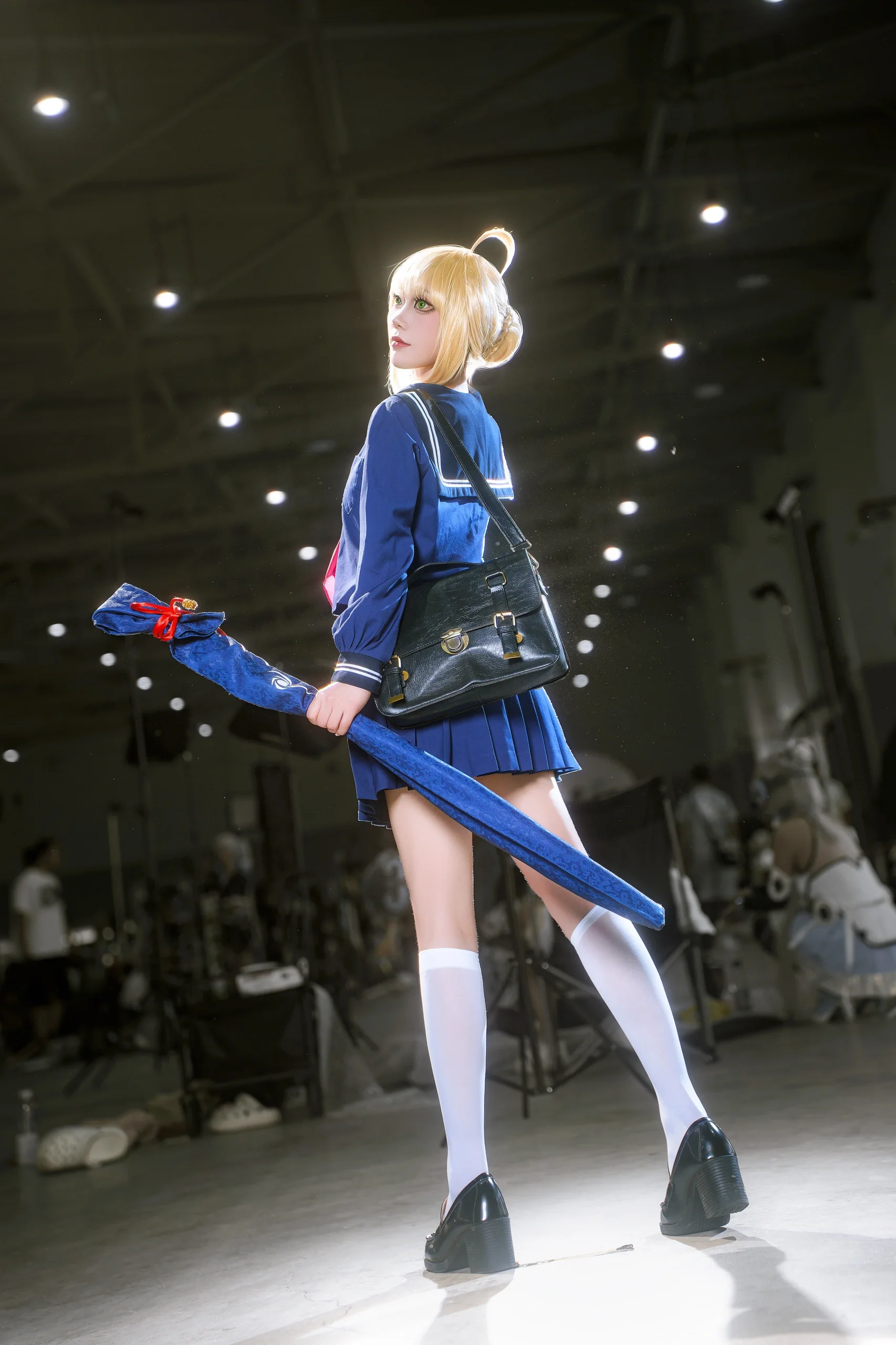 【阿尔托莉雅潘德拉贡cos】Fate系列经典水手服版，闪闪发光的呆毛王 - 第 2 张