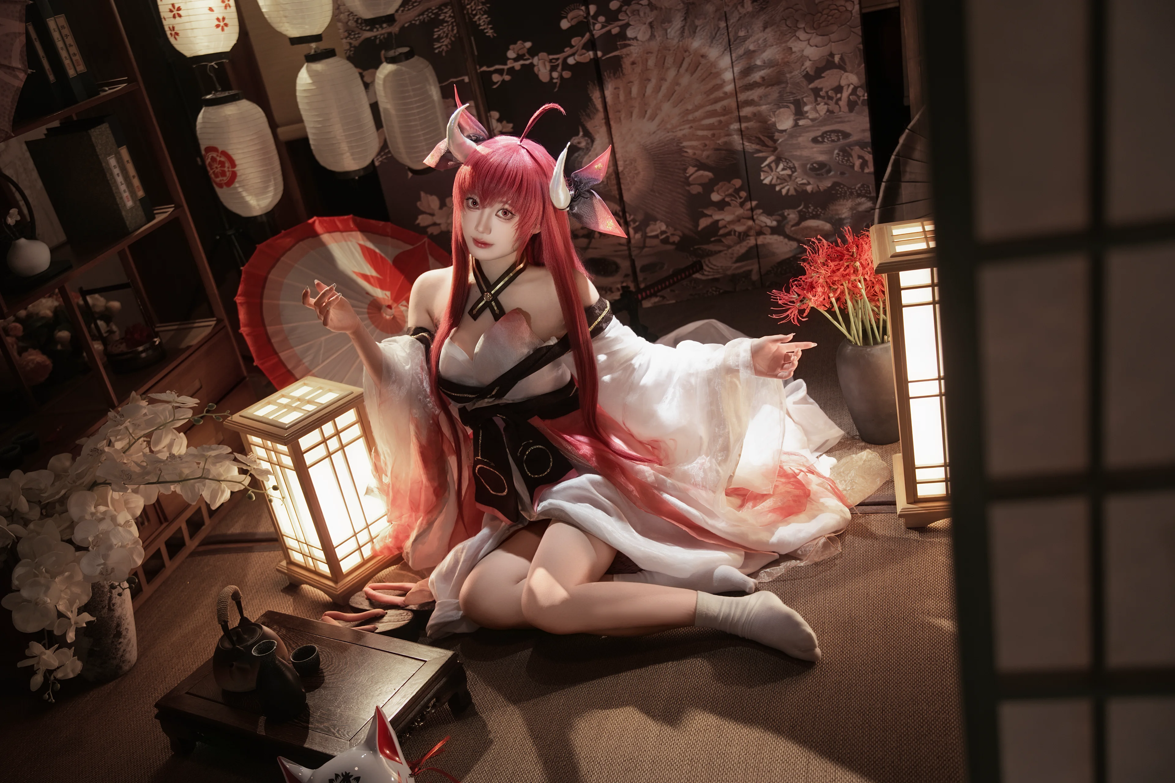 【五河琴裡cos】和室暗影下的粉紅靈裝，還原約會大作戰的靜謐一角 - 第 3 張