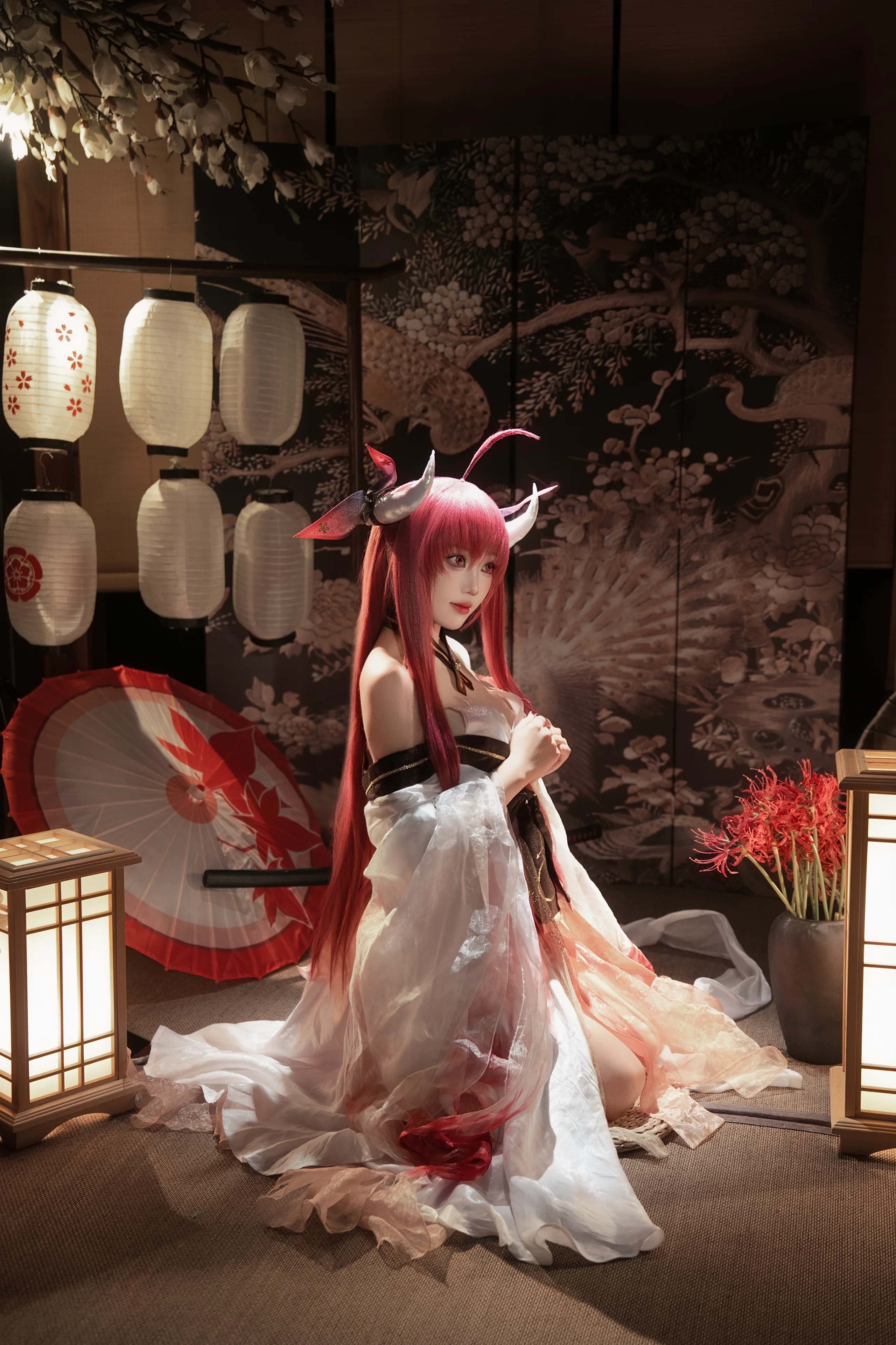 【五河琴里cos】约会大作战，穿着灵装与彼岸花合影 - 第 4 张