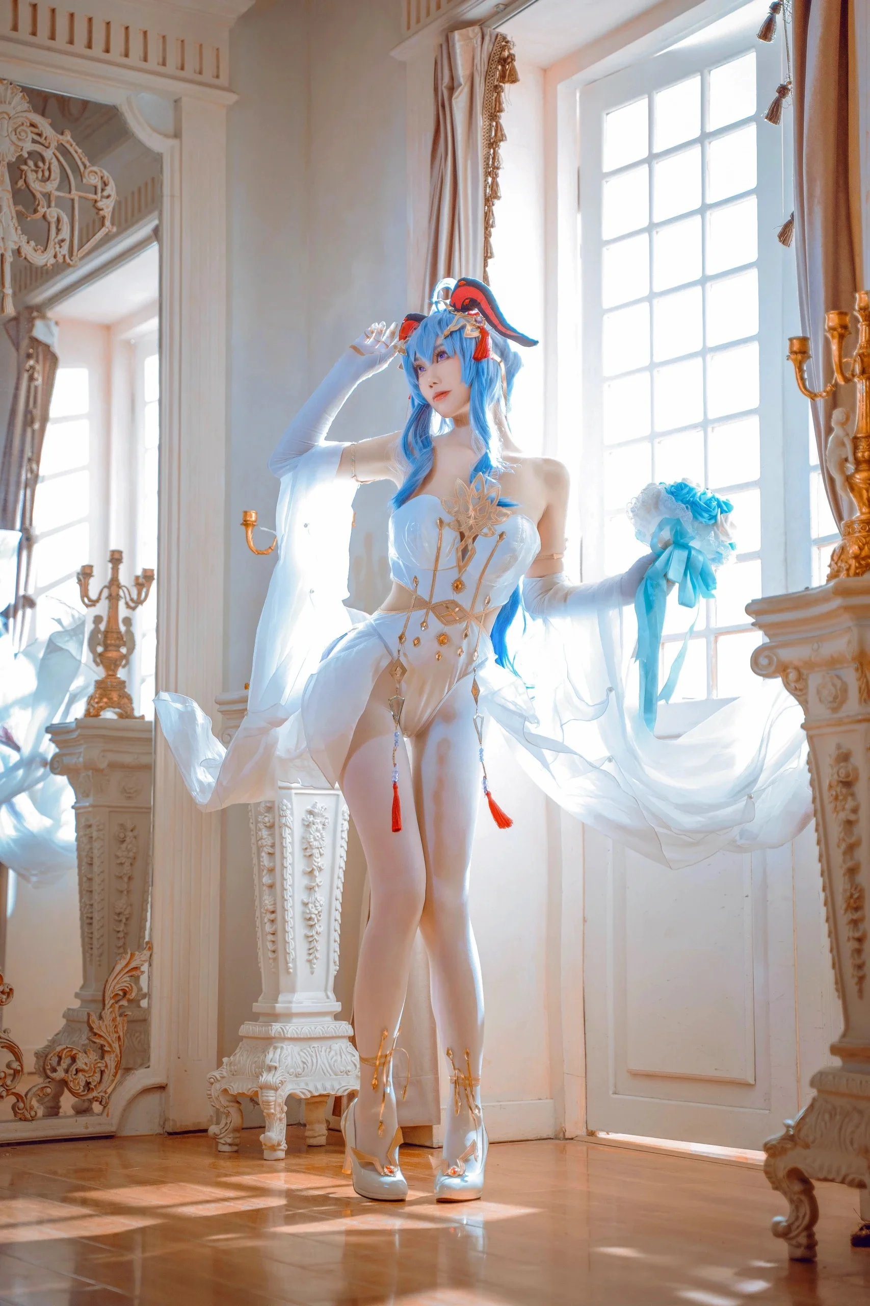【甘雨cos】原神甘雨花嫁造型的拍摄与调色选择 - 第 2 张