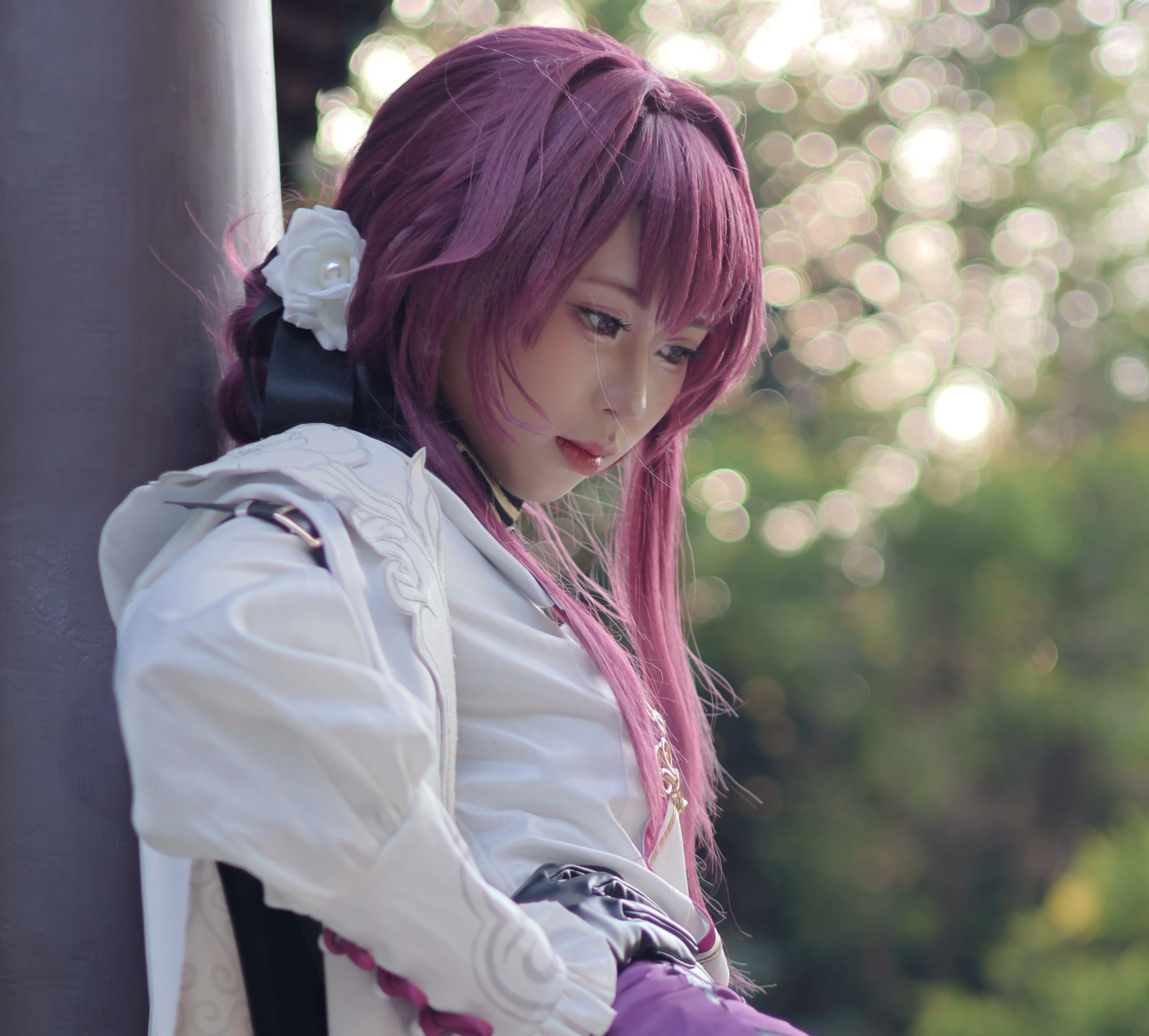 [Kafka Cosplay] Ancient Style On-Location Photography at the Garden Expo Park Blends with a Collaboration Cup to Create a Lazy Vibe - Image 2