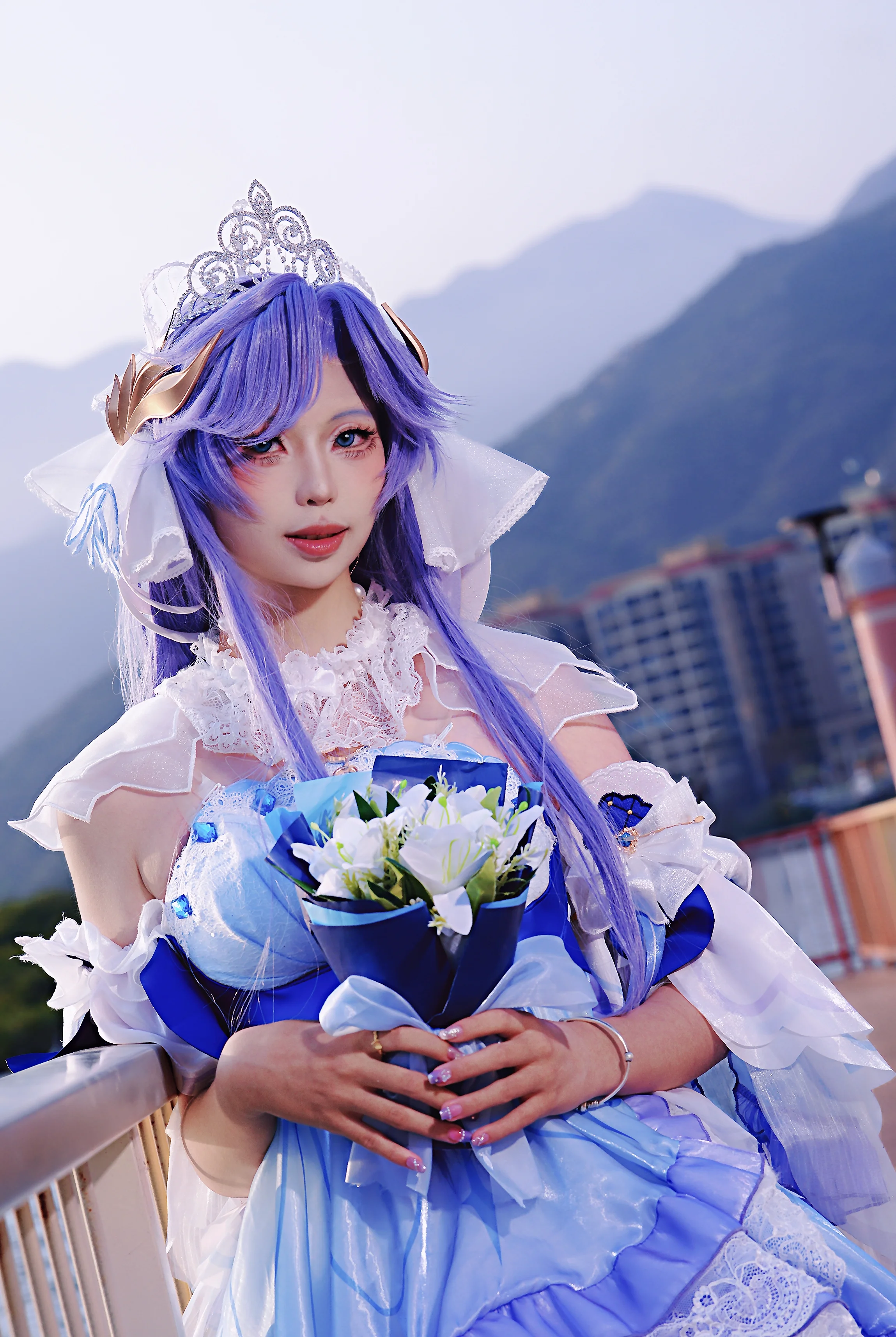 【大乔cos】王者荣耀大乔花嫁，水畔仙踪