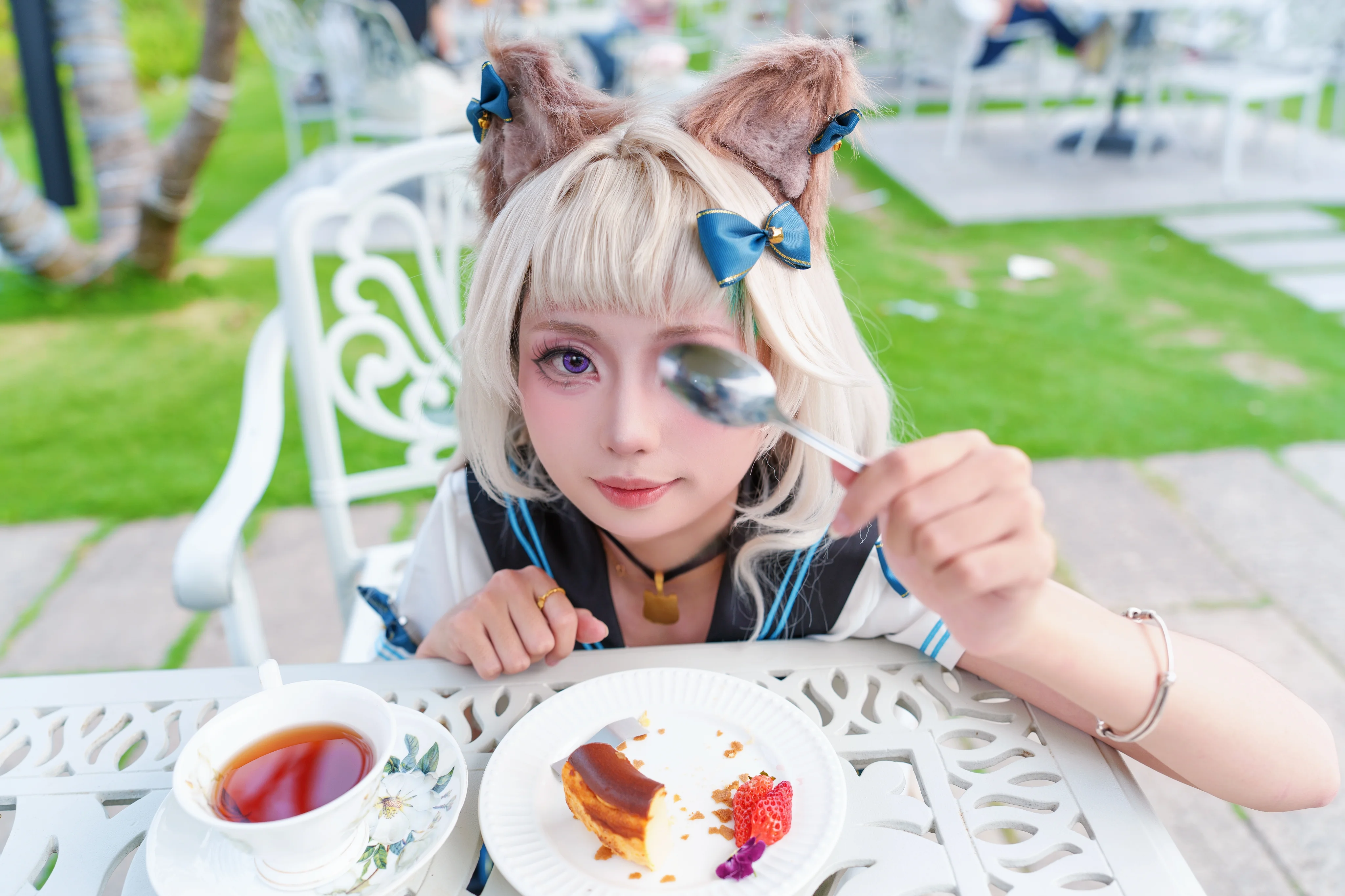 【琳妮特cos】原神里的猫系少女午后闲游 - 第 2 张