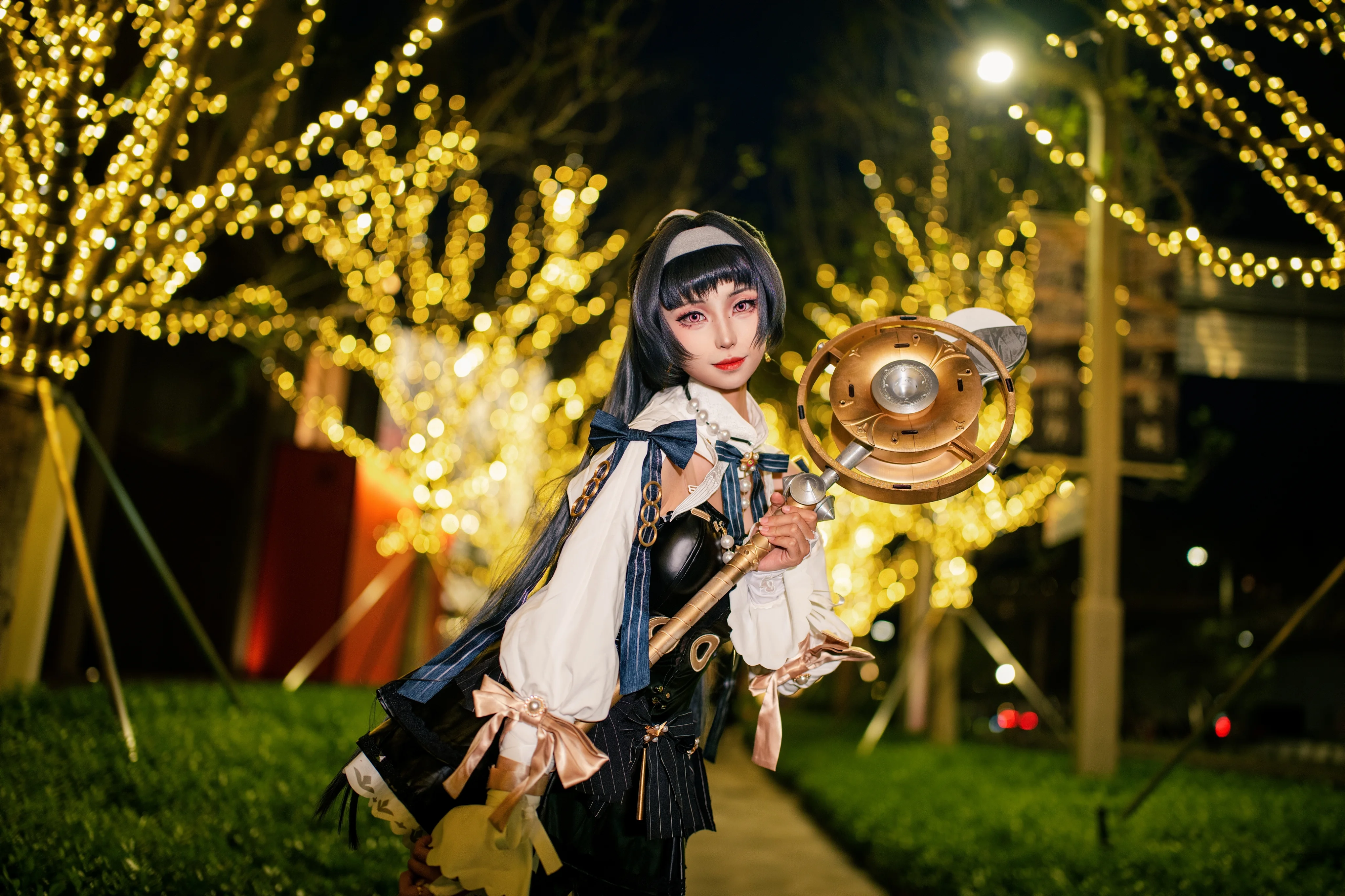 【耀嘉音cos】绝区零新艾利都的魔法之夜，高还原外拍 - 第 4 张