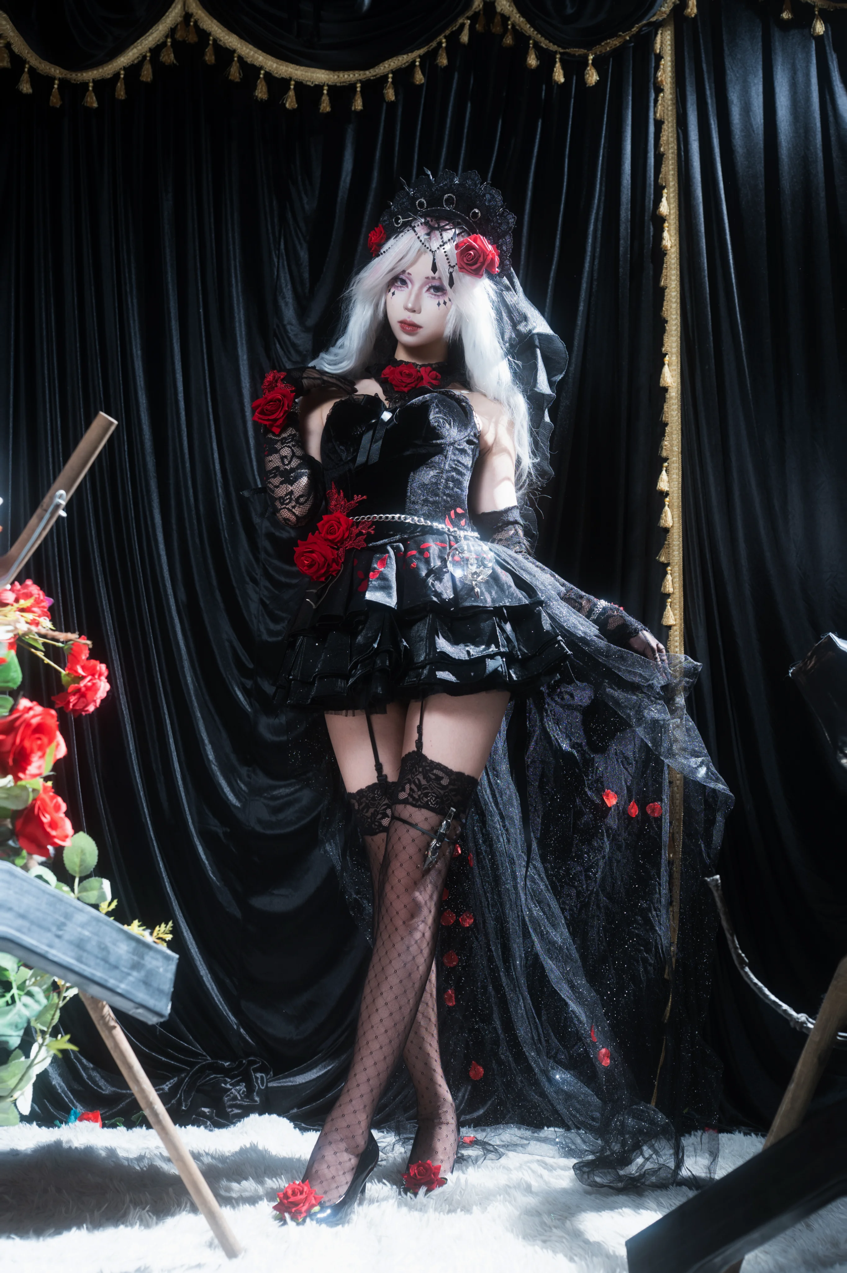 【心理学者コスプレ】Identity V 第五人格「長夜」薔薇テーマのコスプレ写真 - 10 枚目