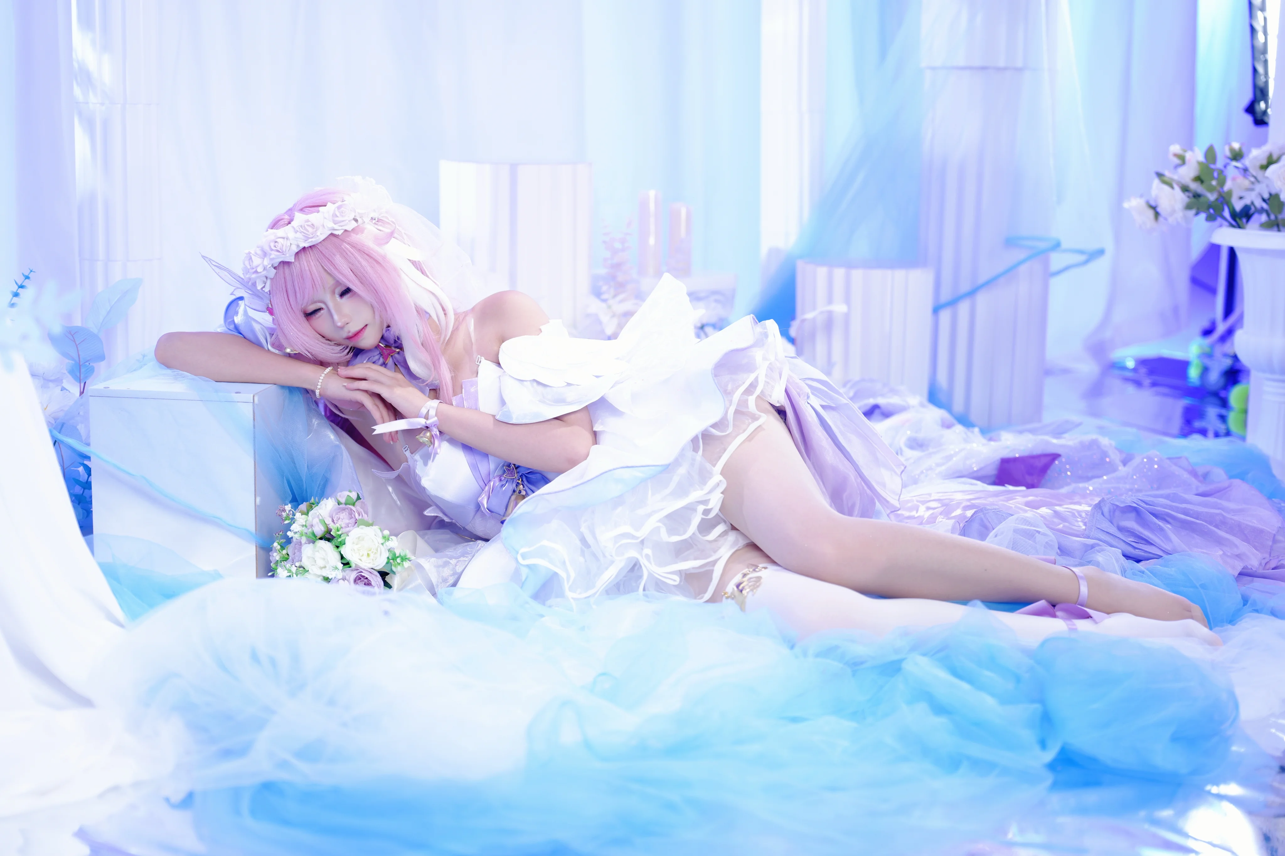 【愛莉希雅cos】花間頌歌的溫柔，在夢幻輕紗中迴響 - 第 2 張