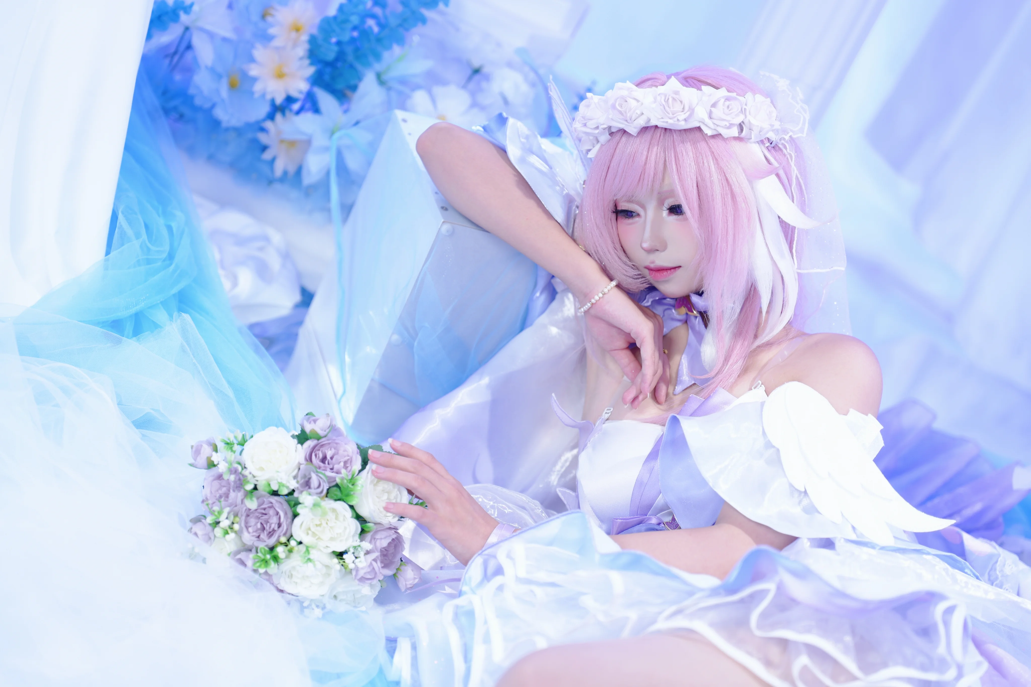 【愛莉希雅cos】花間頌歌的溫柔，在夢幻輕紗中迴響 - 第 3 張
