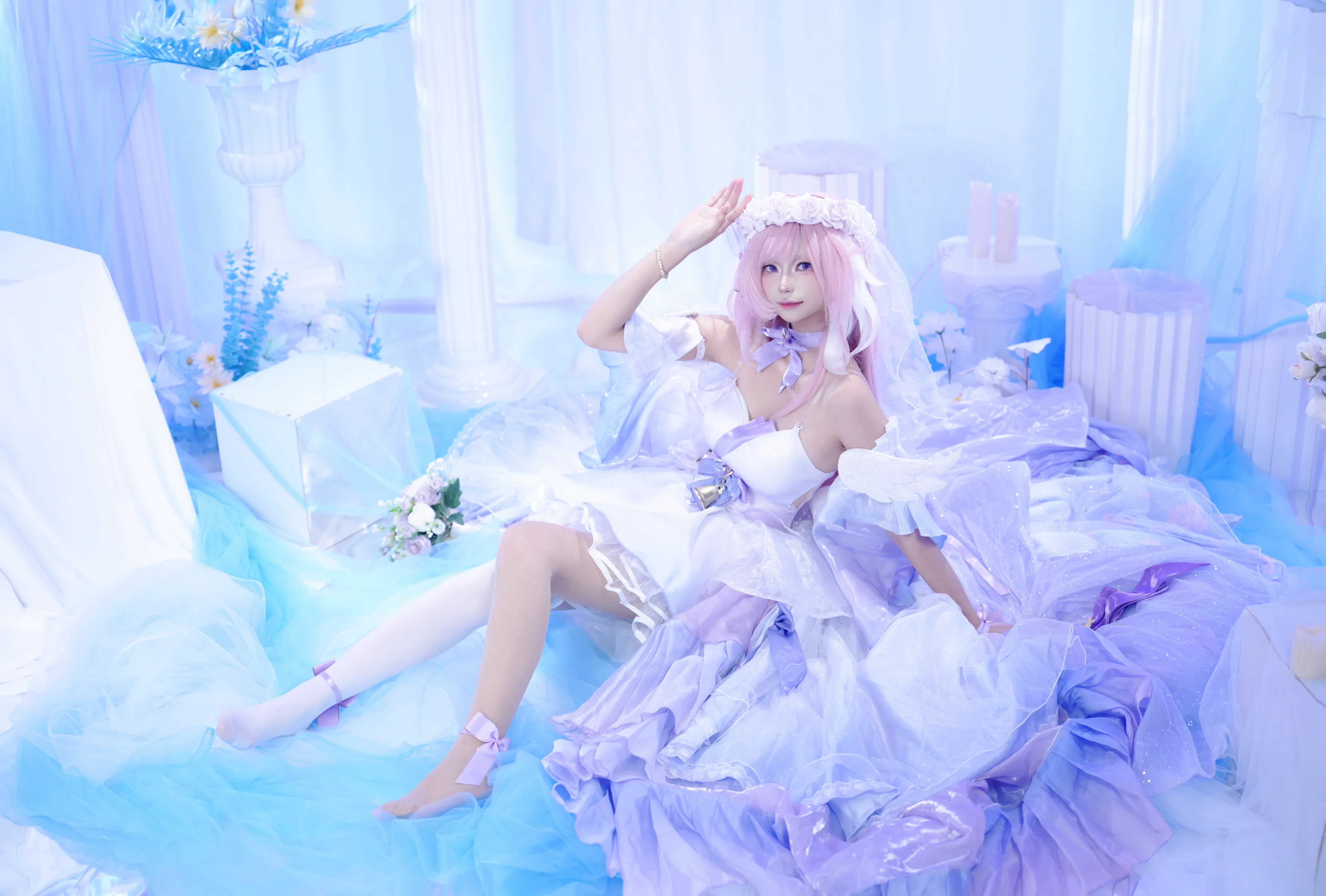 【愛莉希雅cos】花間頌歌的溫柔，在夢幻輕紗中迴響 - 第 4 張