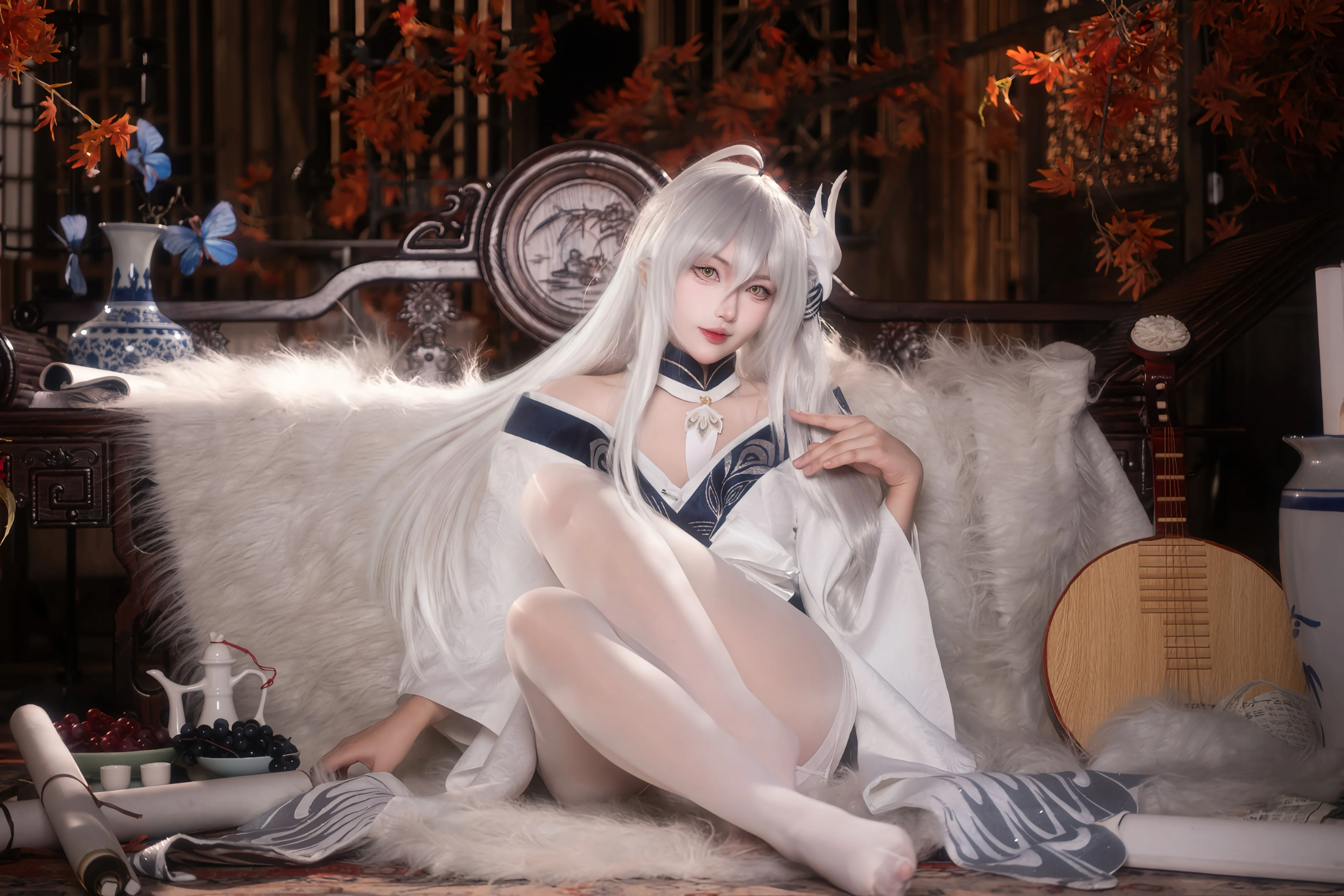 【白凤cos】碧蓝航线，秋枫庭院里的清冷与温柔