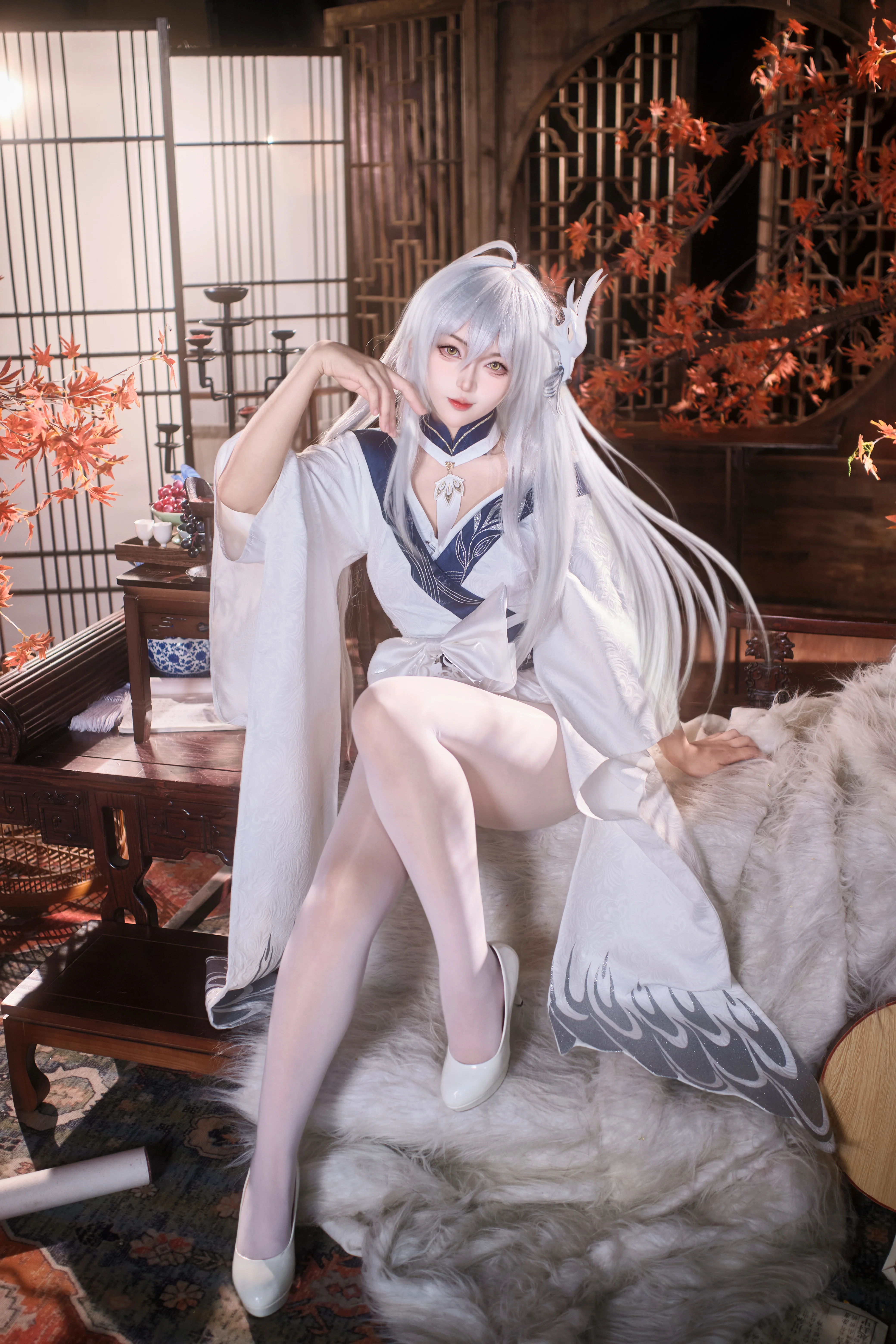 【碧藍航線白鳳cos】紅楓古韻下的清冷之美 - 第 1 張