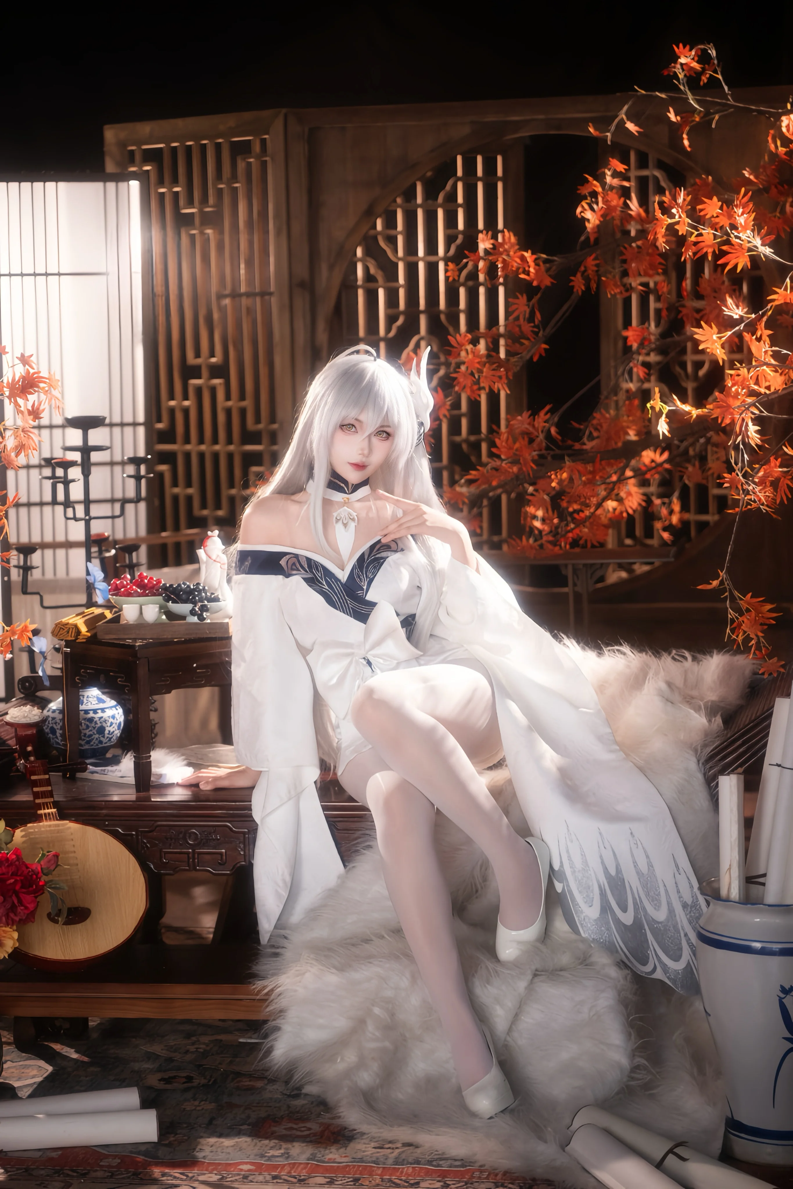 【碧藍航線白鳳cos】紅楓古韻下的清冷之美 - 第 2 張