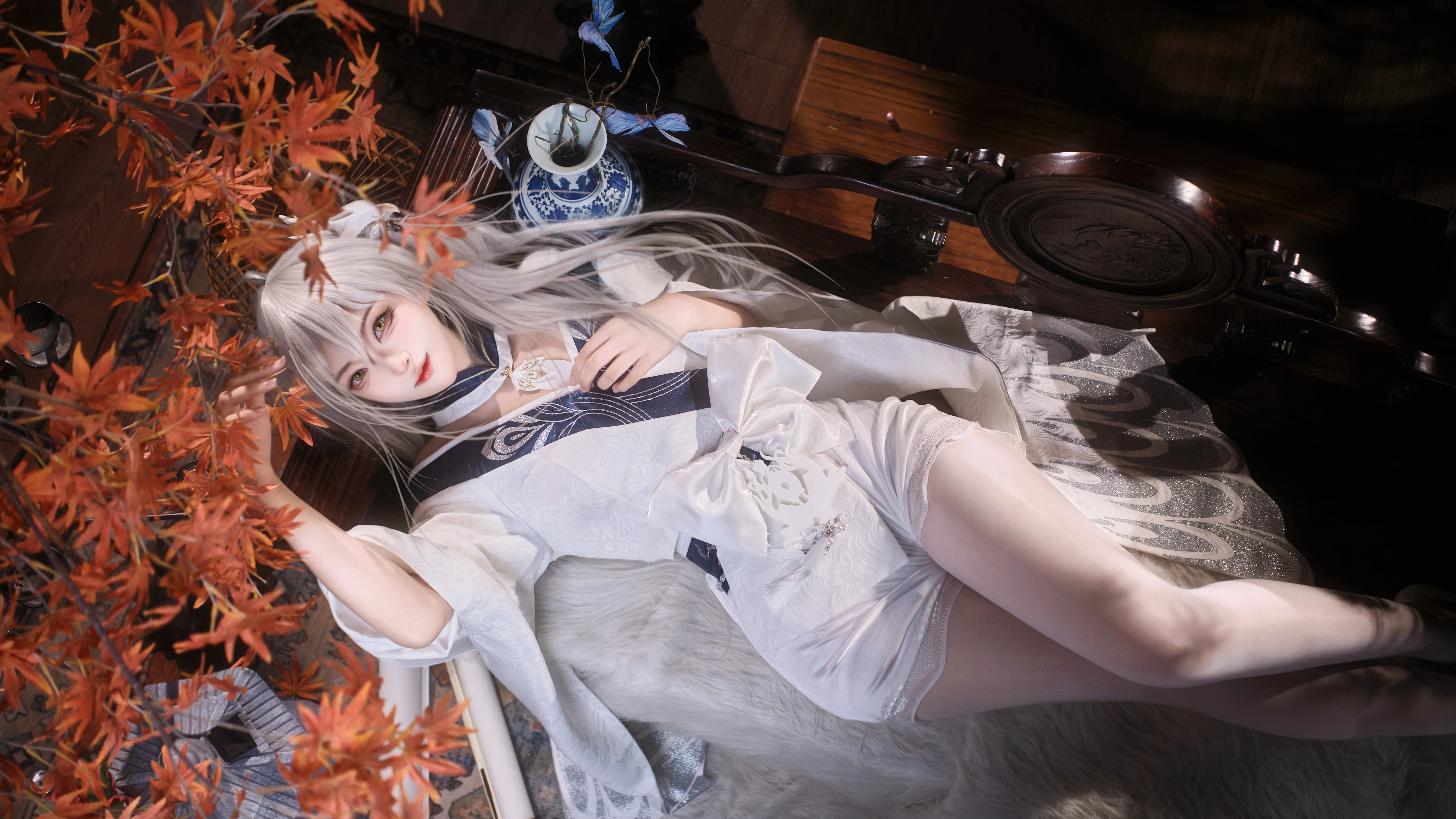 【碧藍航線白鳳cos】紅楓古韻下的清冷之美 - 第 4 張