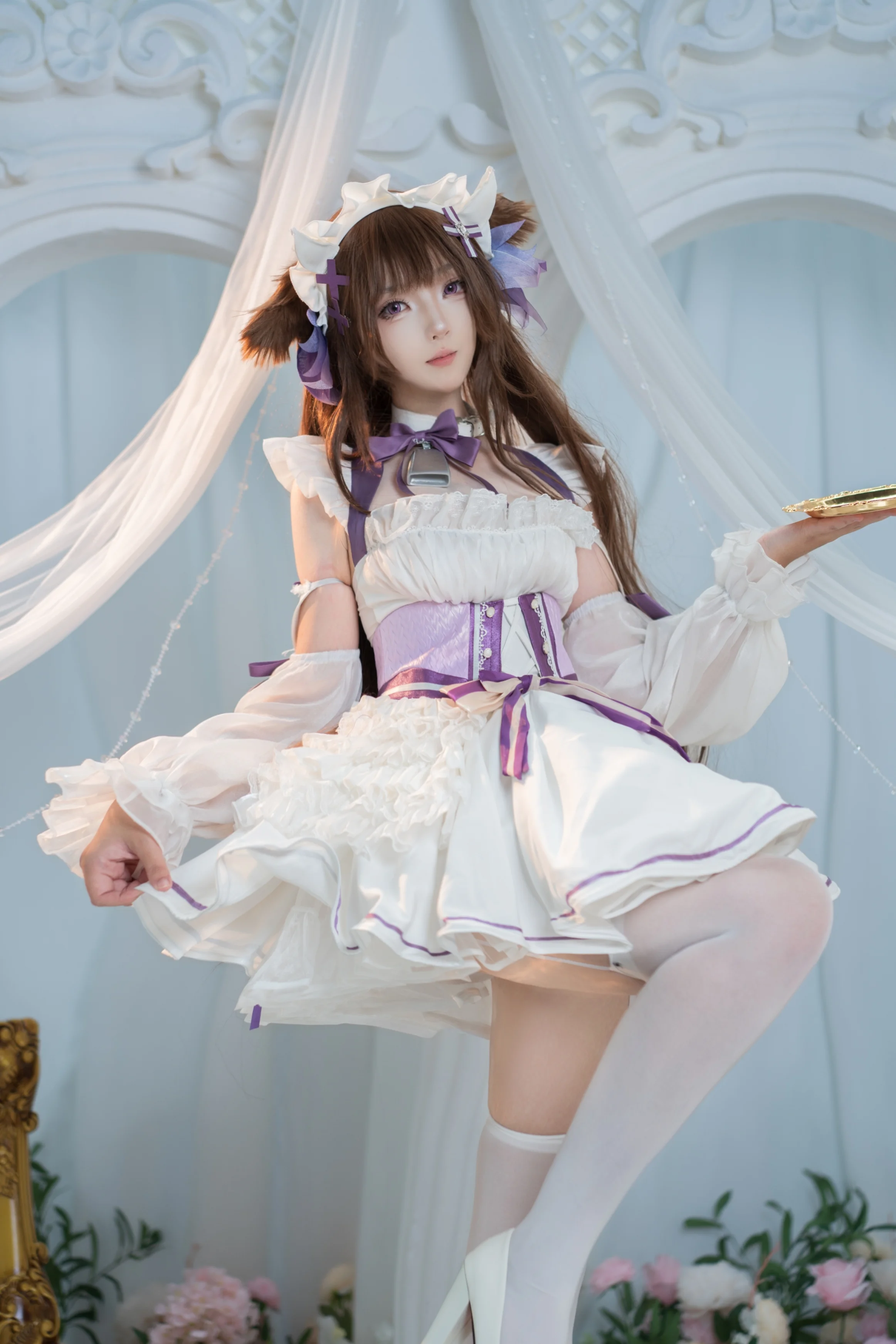 [Kashino Cosplay] Azur Lane's Cow Girl Maid Brings You Healing and Sweetness