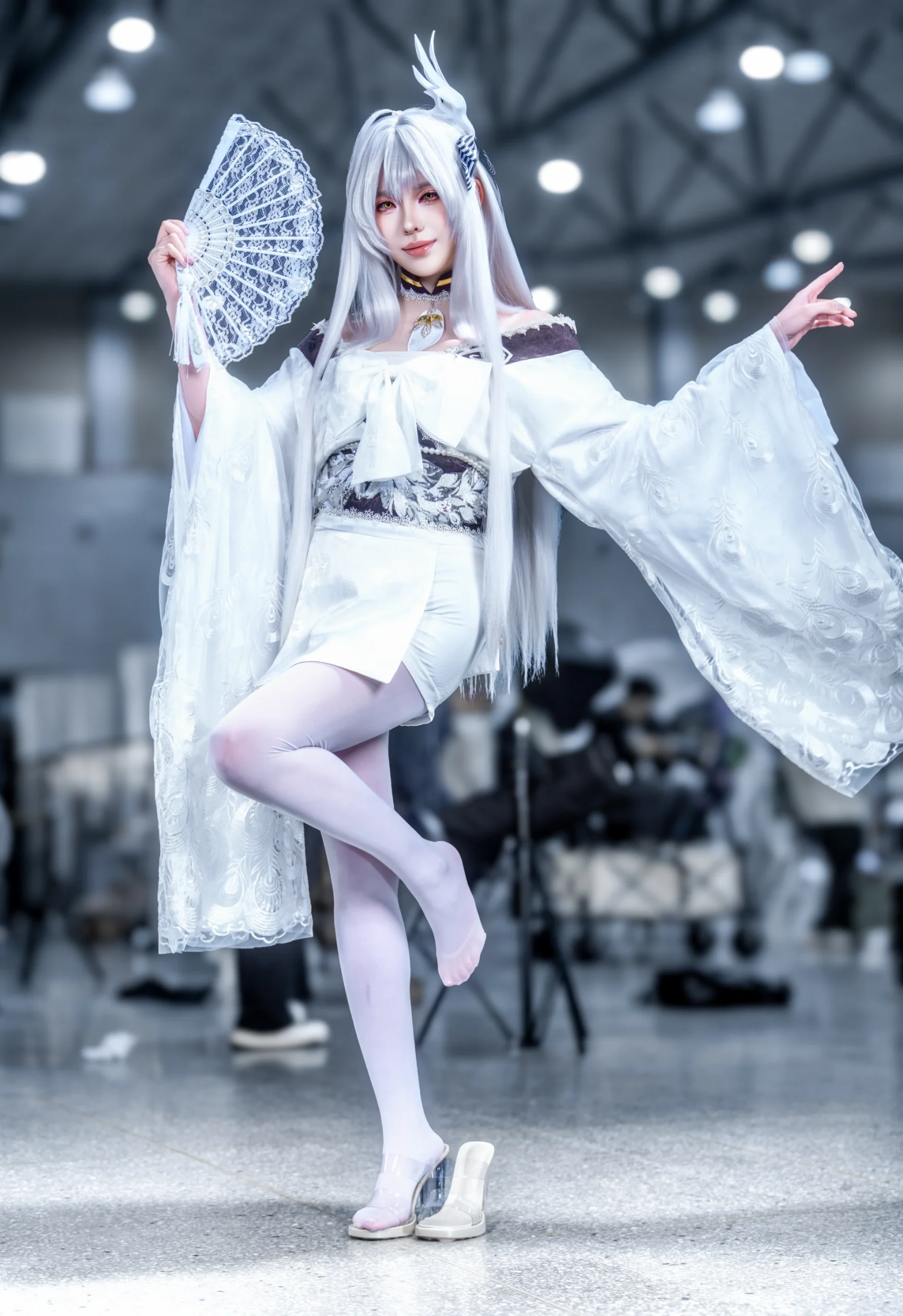 【白凤cos】纯白和风与透明折扇的漫展记录 - 第 2 张