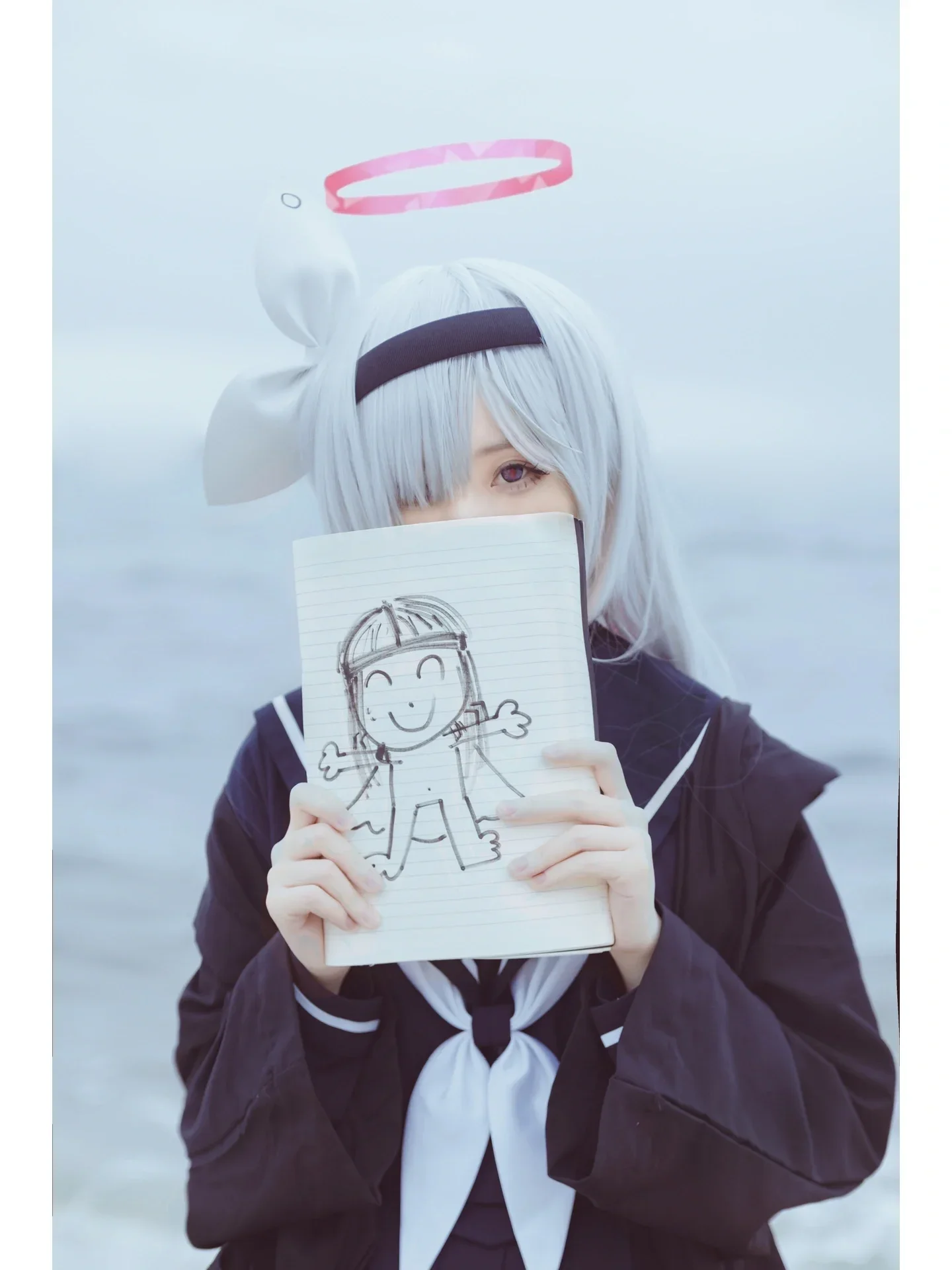 【普拉娜cos】阴天海边的普拉娜，带着老师的那幅画 - 第 2 张