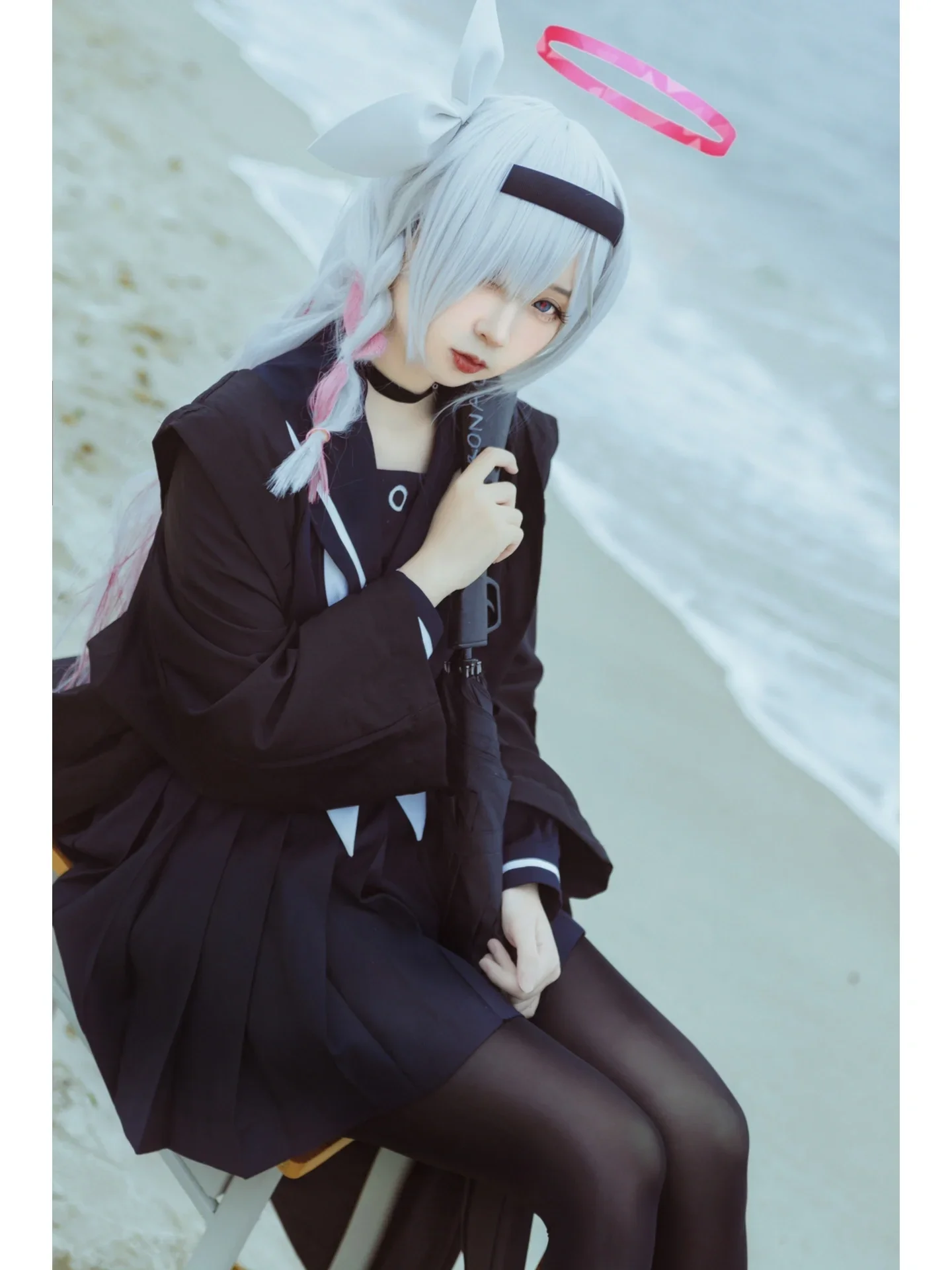 【普拉娜cos】阴天海边的普拉娜，带着老师的那幅画 - 第 3 张