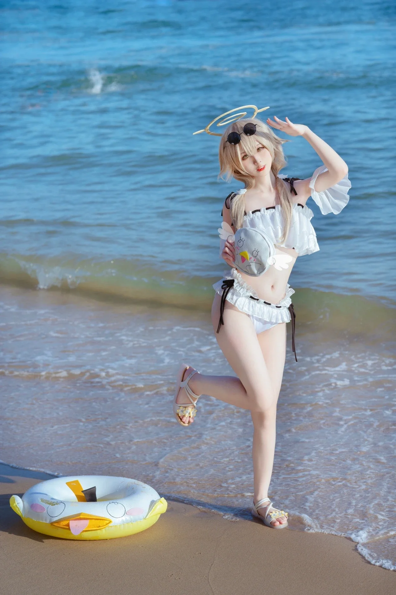 【日富美cos】蔚蓝档案夏日沙滩水着拍摄分享 - 第 2 张