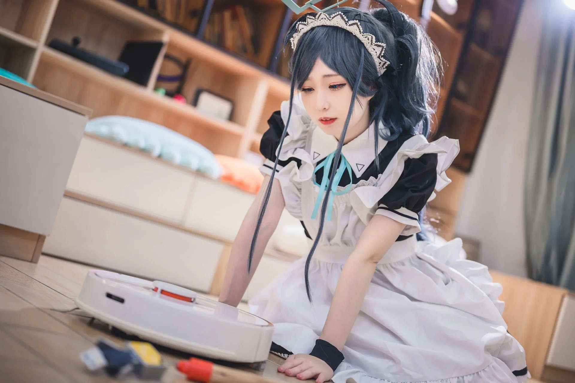 【愛麗絲cos】蔚藍檔案的女僕清潔工，拿起拖把就是幹 - 第 4 張