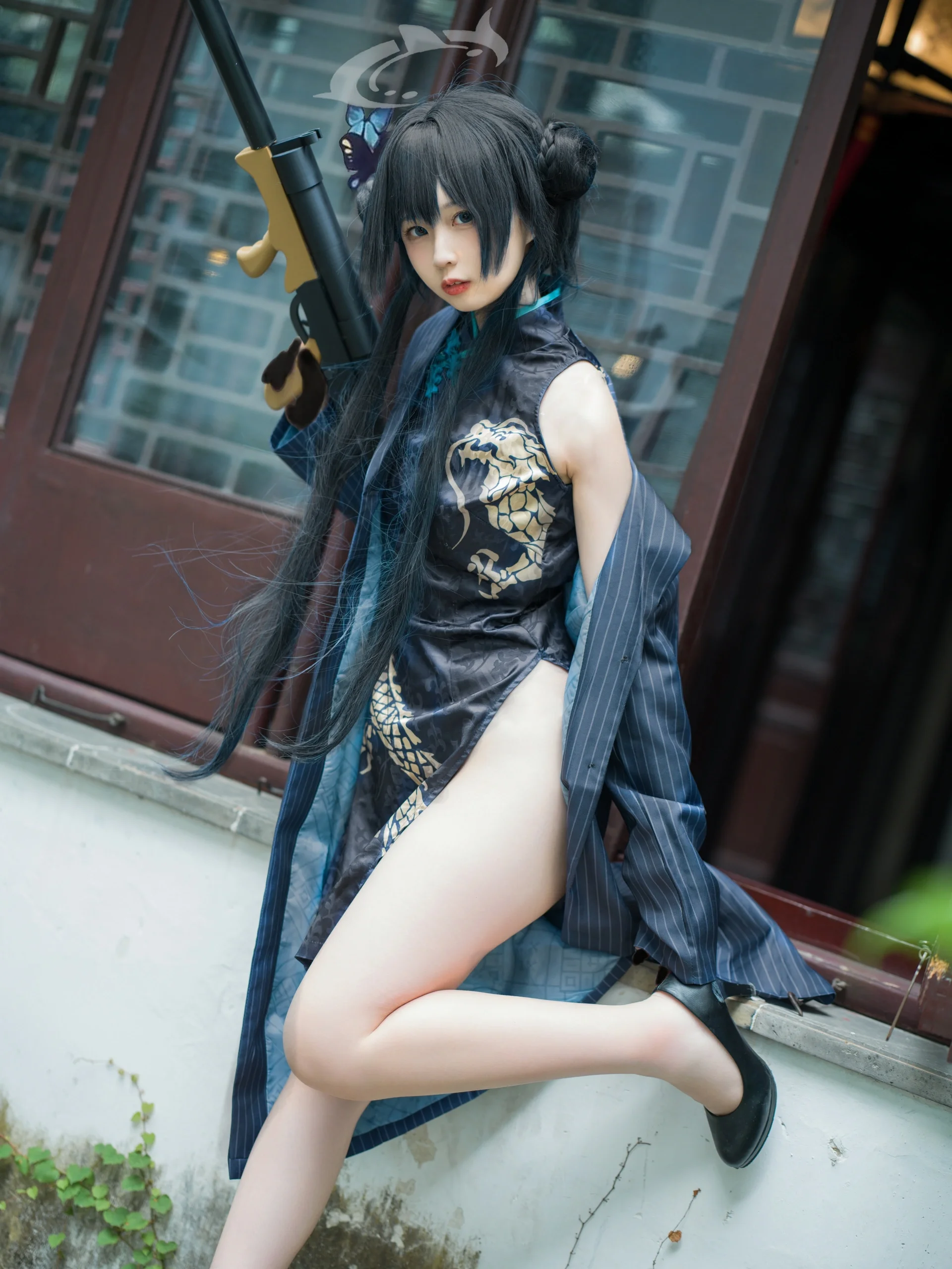 【Kisaki cos】碧蓝档案，门主的国风旗袍与长枪