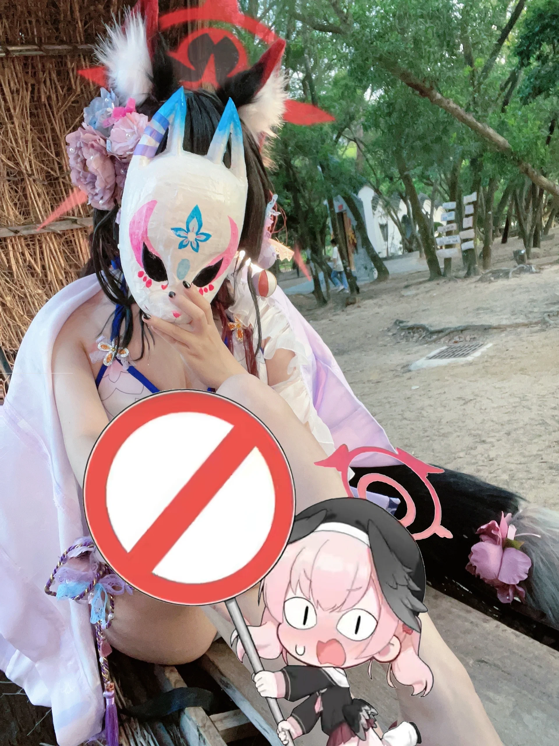 [Wakamo (Swimsuit) cosplay] Blue Archive seaside snapshots on a hovercraft - Image 3