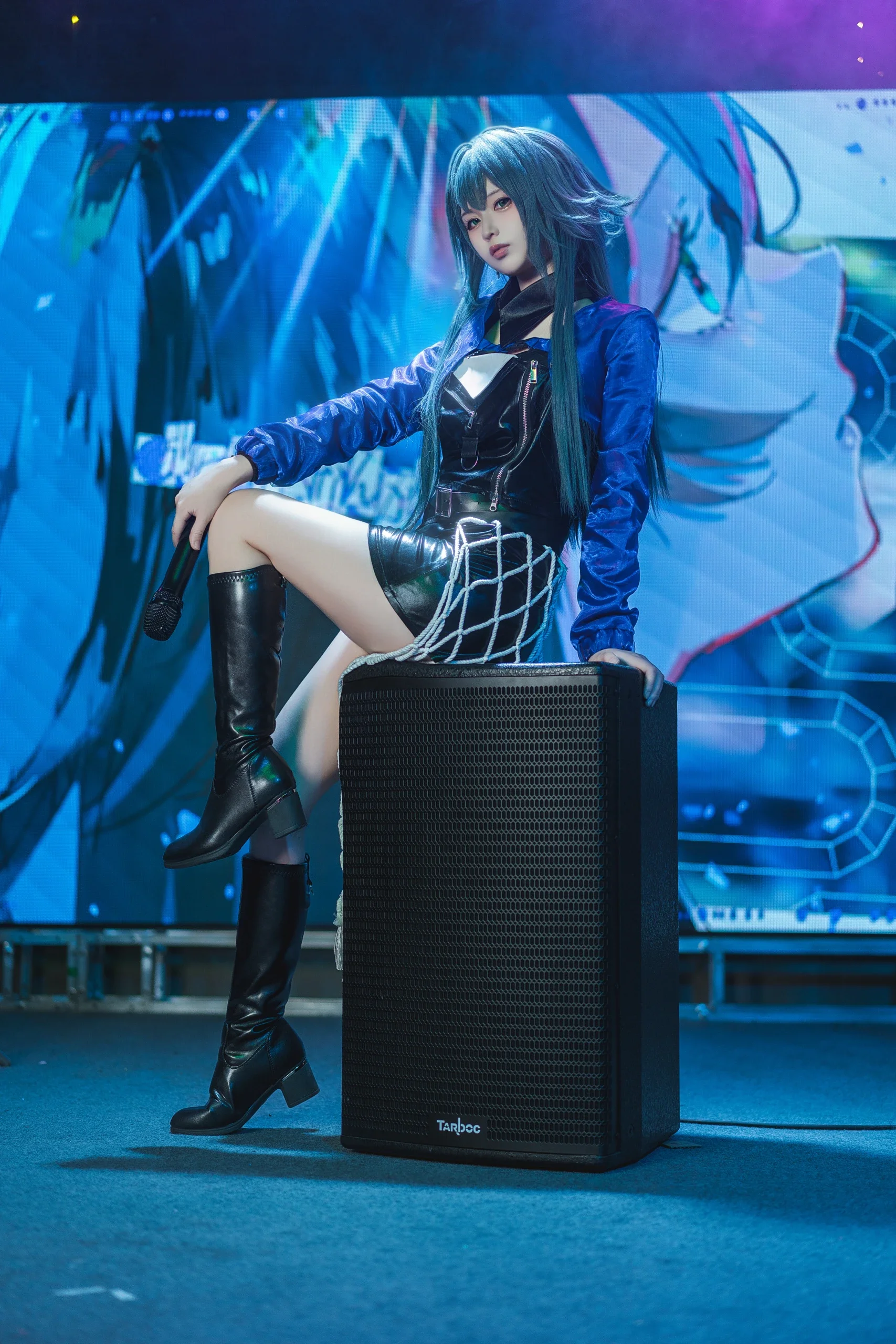 【月村手逑cos】拿起麦克风的瞬间，蓝色舞台就是我最好的应援