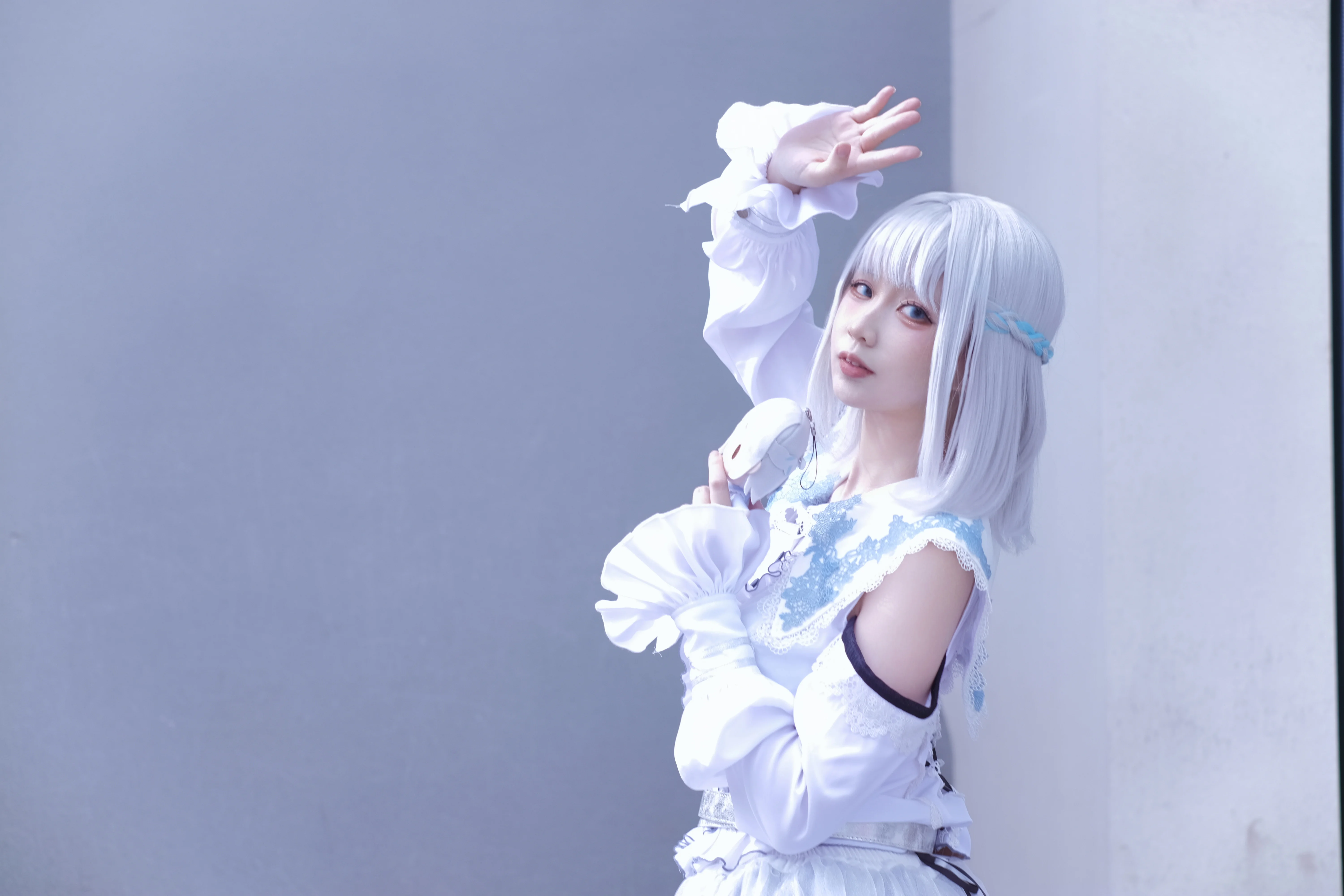 【學園偶像大師葛城莉莉婭cos】穿上初打歌服，定格廣州Only現場的純白大福 - 第 3 張