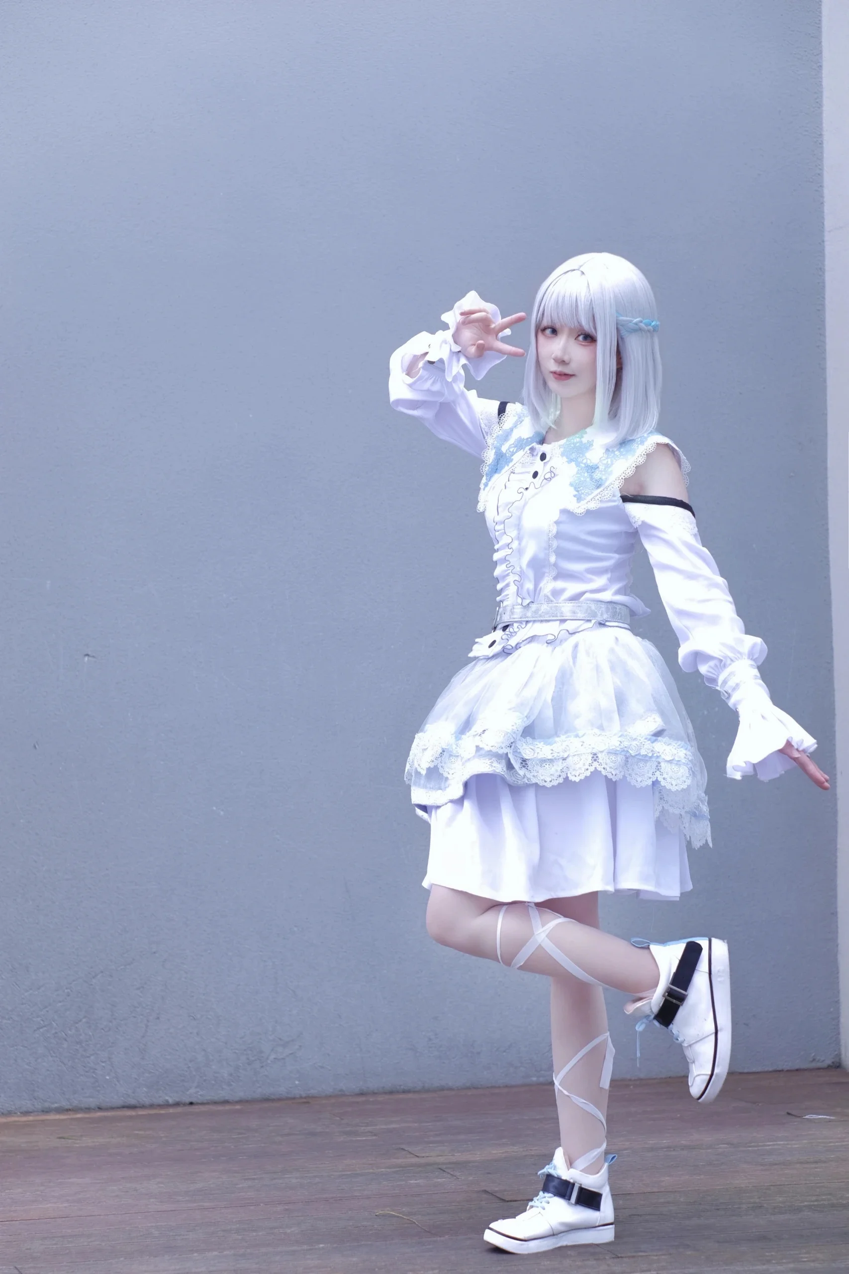 【學園偶像大師葛城莉莉婭cos】穿上初打歌服，定格廣州Only現場的純白大福 - 第 5 張