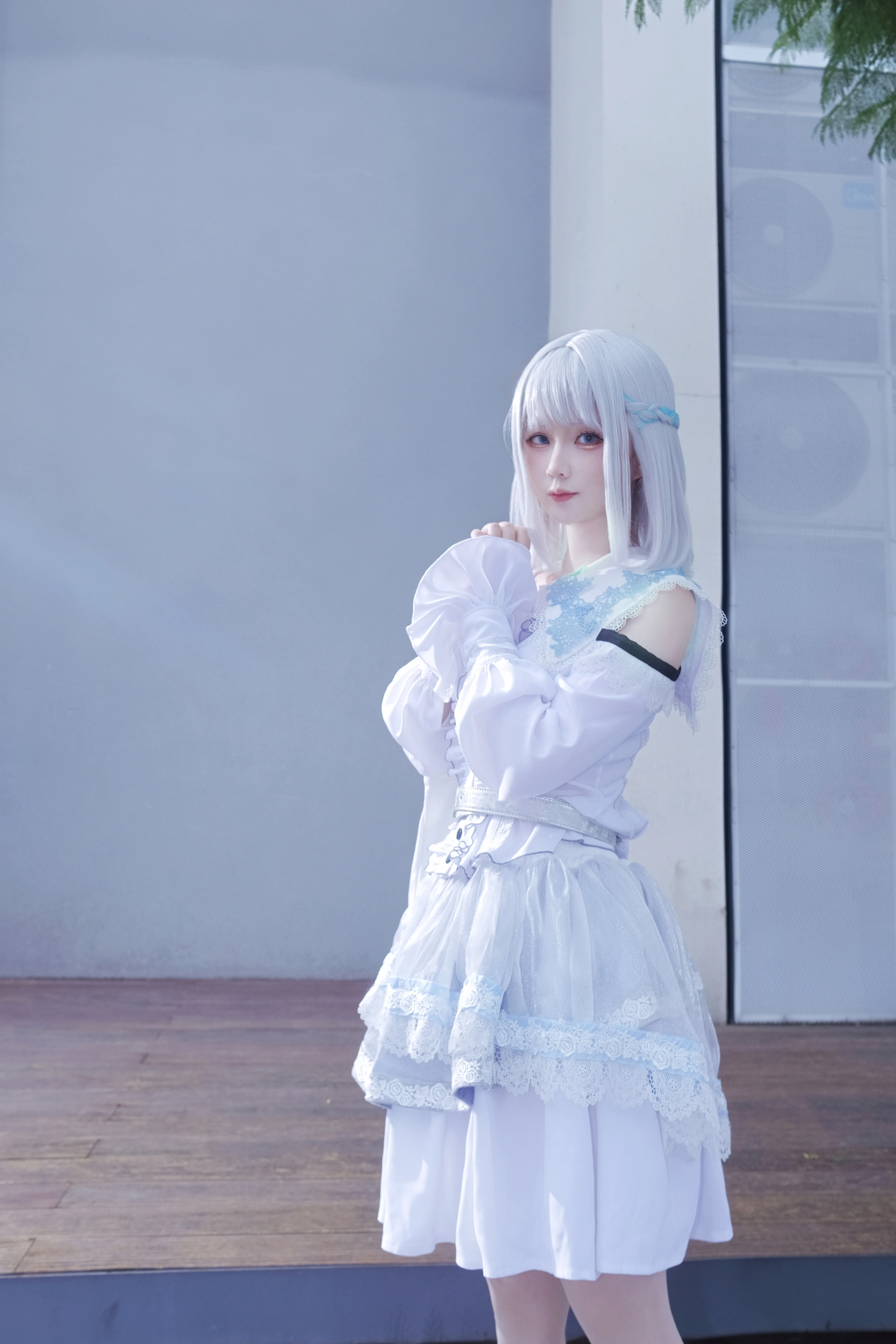 【學園偶像大師葛城莉莉婭cos】穿上初打歌服，定格廣州Only現場的純白大福 - 第 6 張