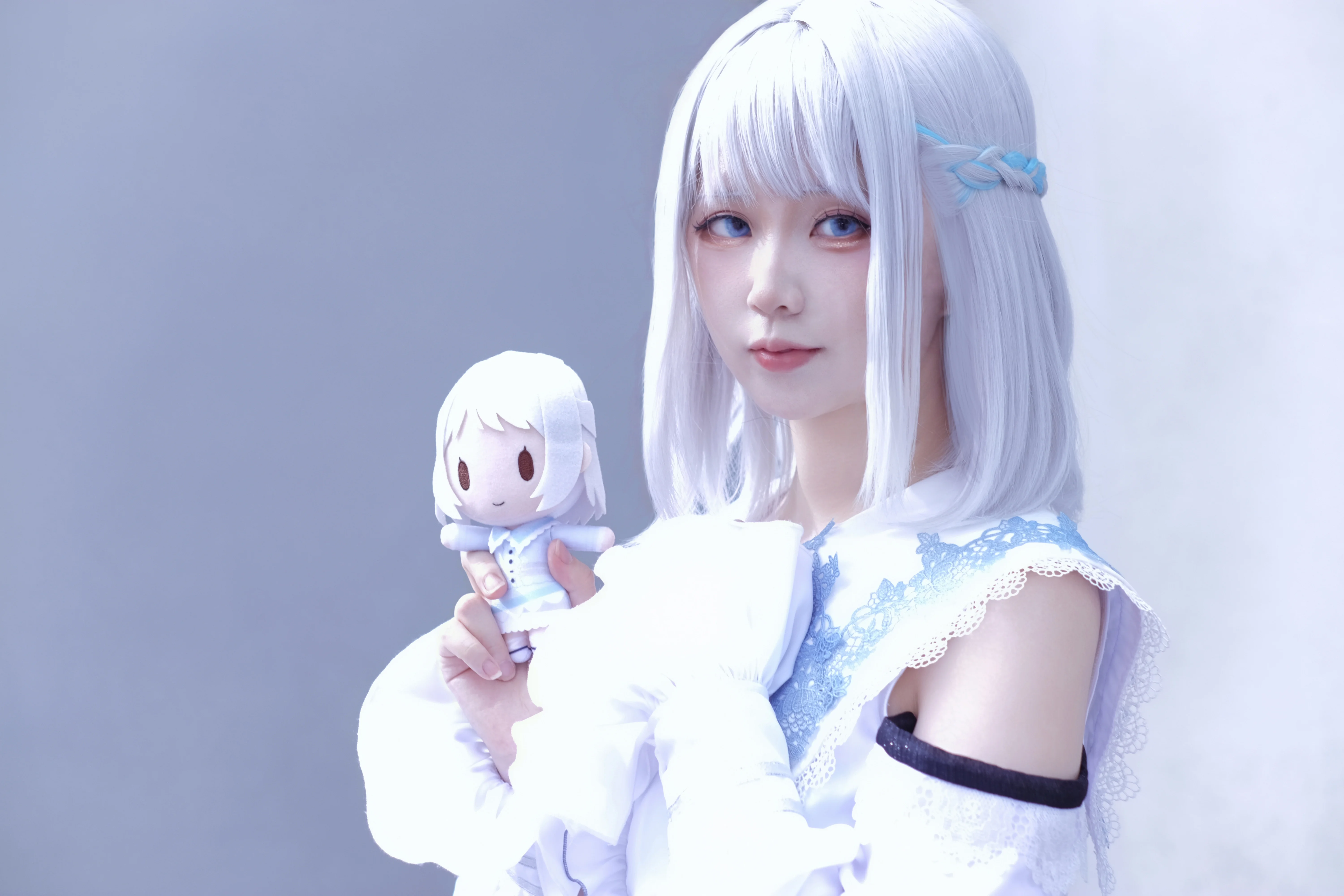 【學園偶像大師葛城莉莉婭cos】穿上初打歌服，定格廣州Only現場的純白大福 - 第 7 張