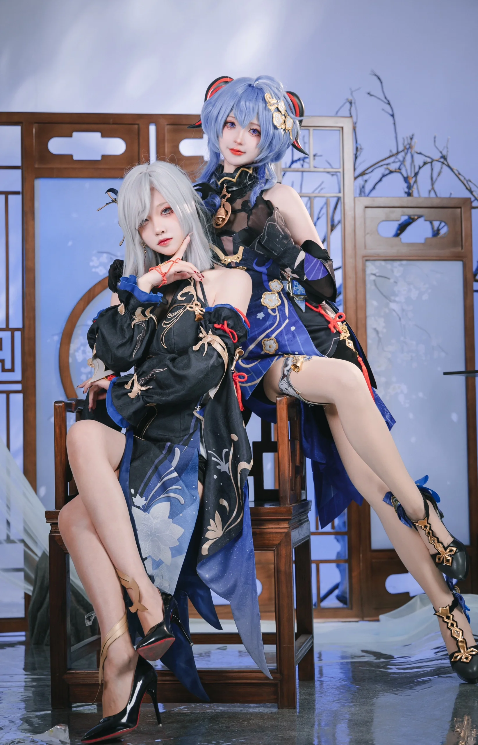 【甘雨cos】原神海灯节，与申鹤师妹的新衣服来啦 - 第 1 张