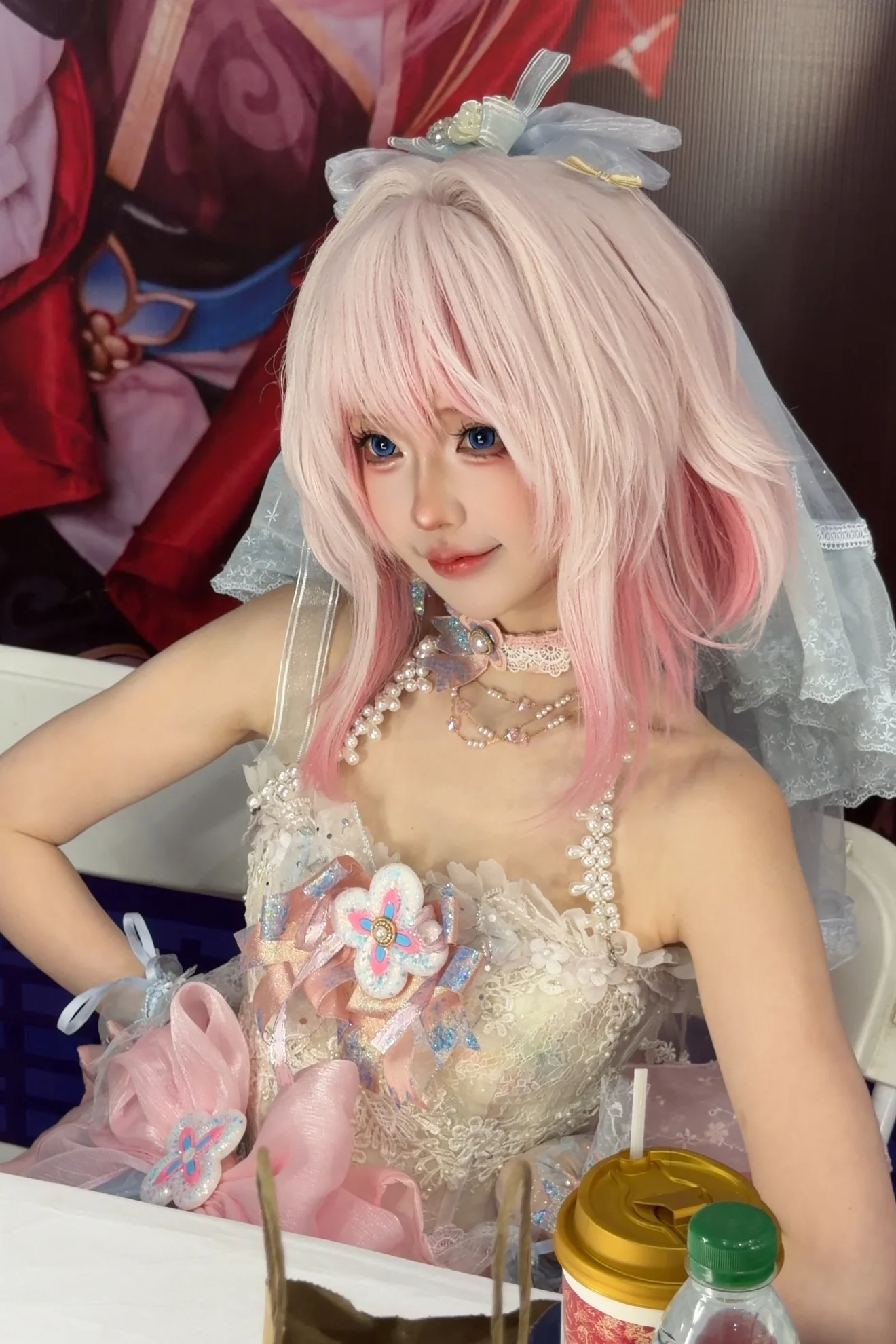 【三月七cos】粉白轻纱私设的漫展实录