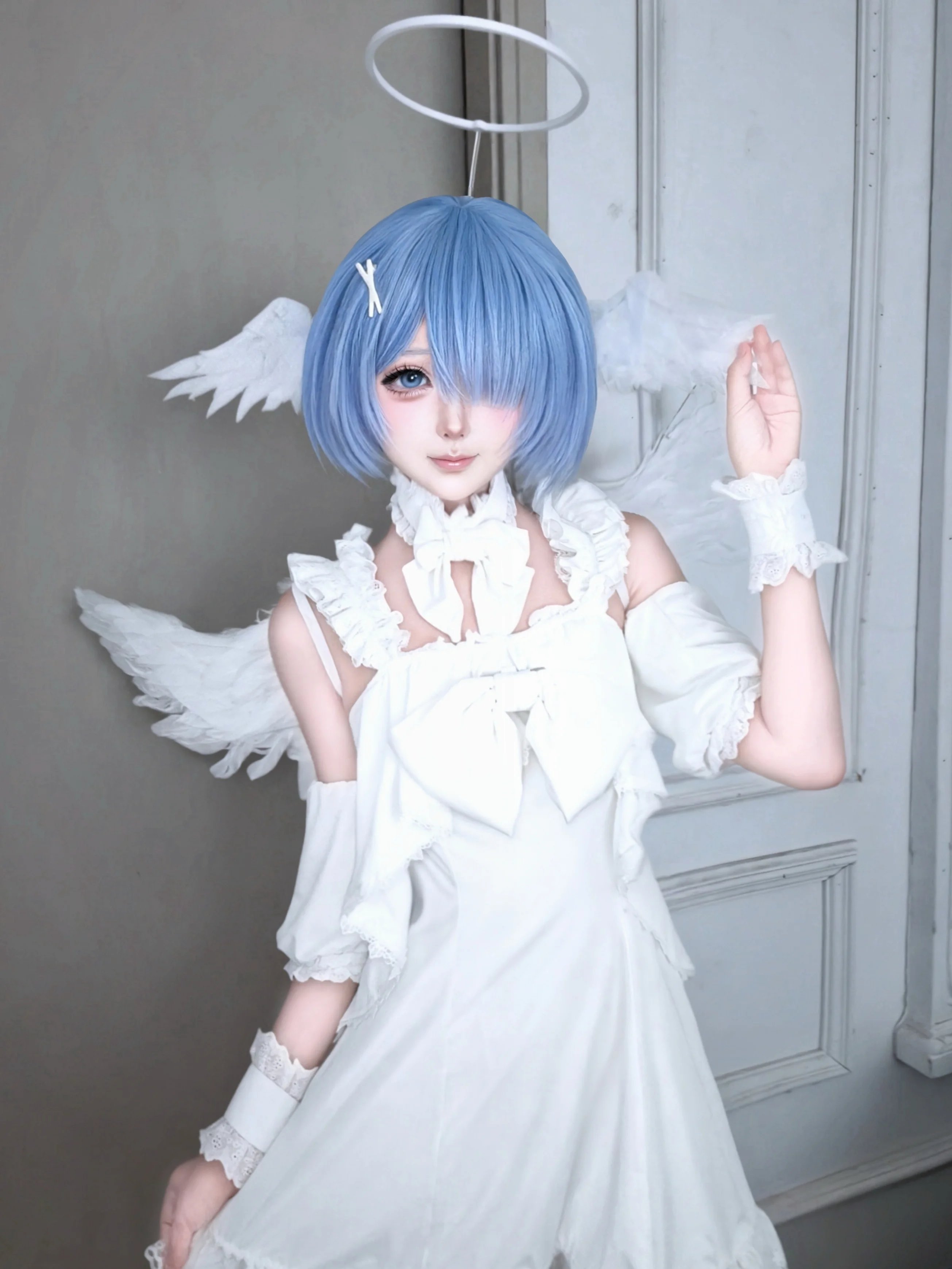 【レム コスプレ】もし真愛に色があるなら、それはきっと天使の純白