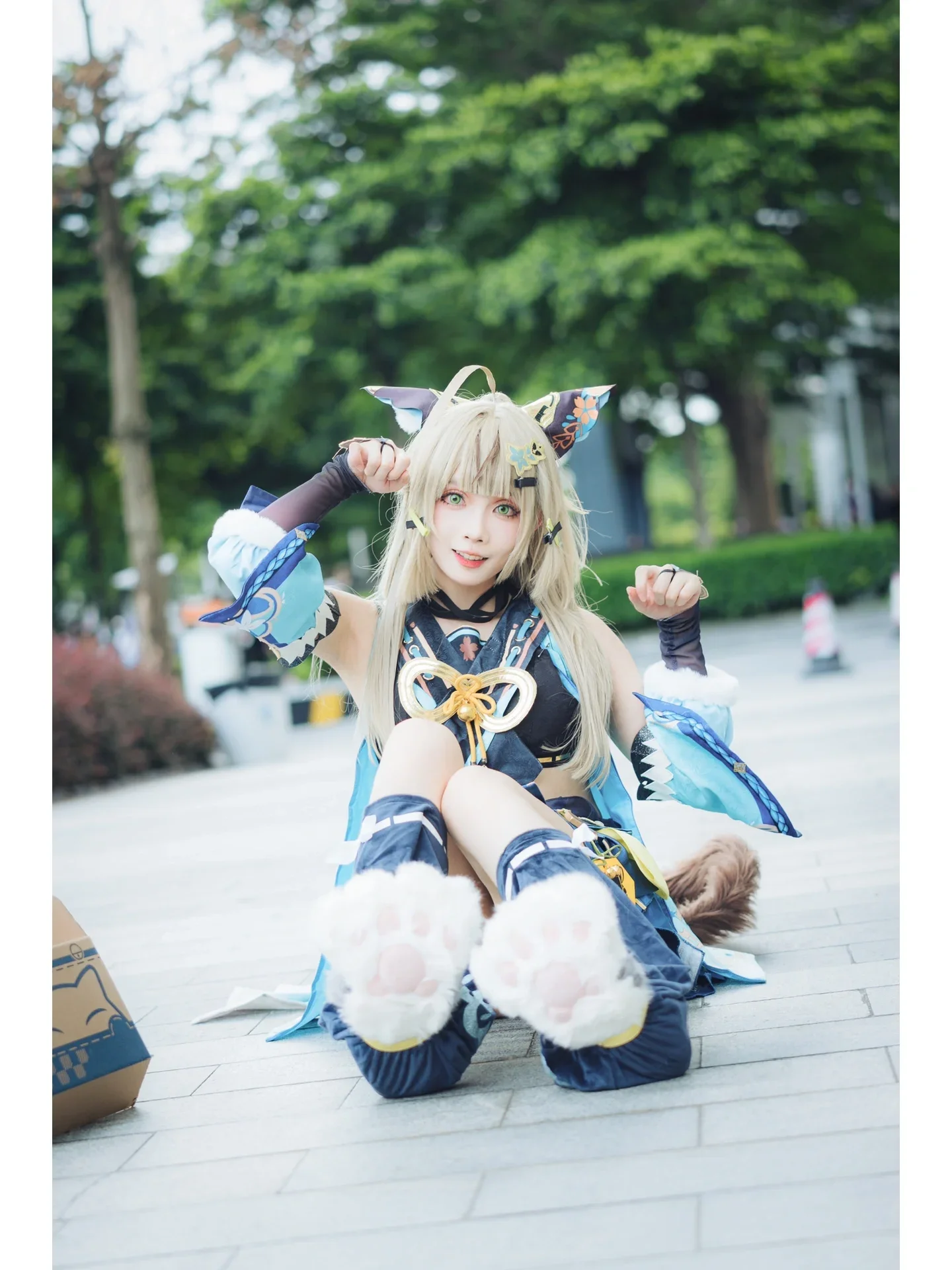 【绮良良cos】miYoSummer广州限定，猫又快递员营业中