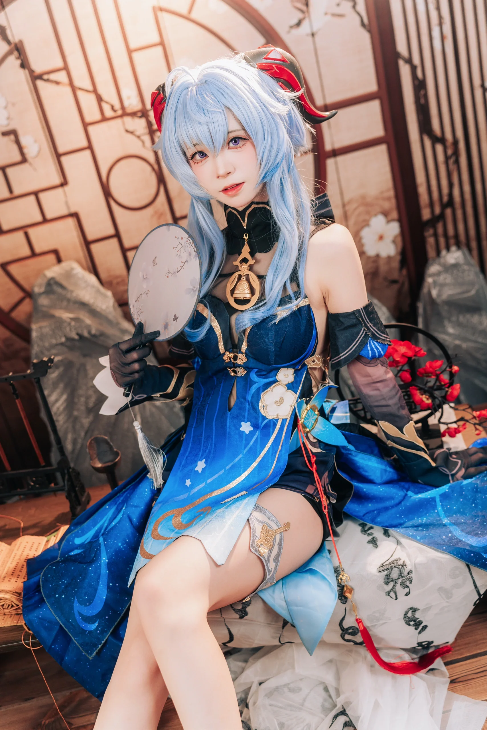 【甘雨cos】海灯节氛围感大片，璃月秘书的春日闲情 - 第 1 张