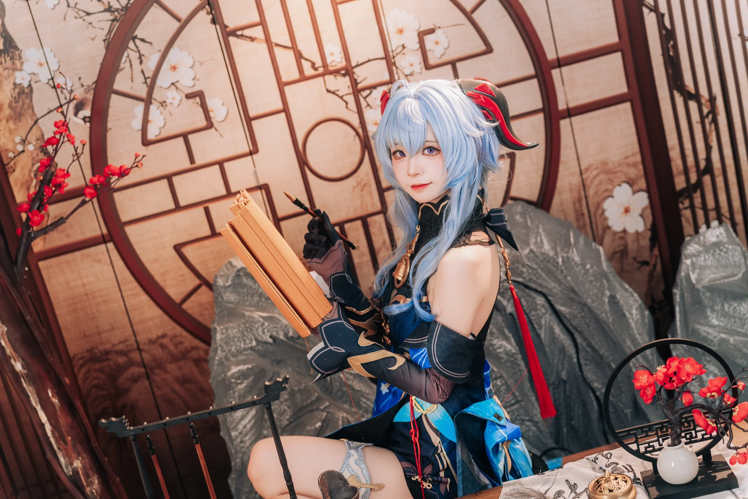 【甘雨cos】海灯节氛围感大片，璃月秘书的春日闲情 - 第 9 张