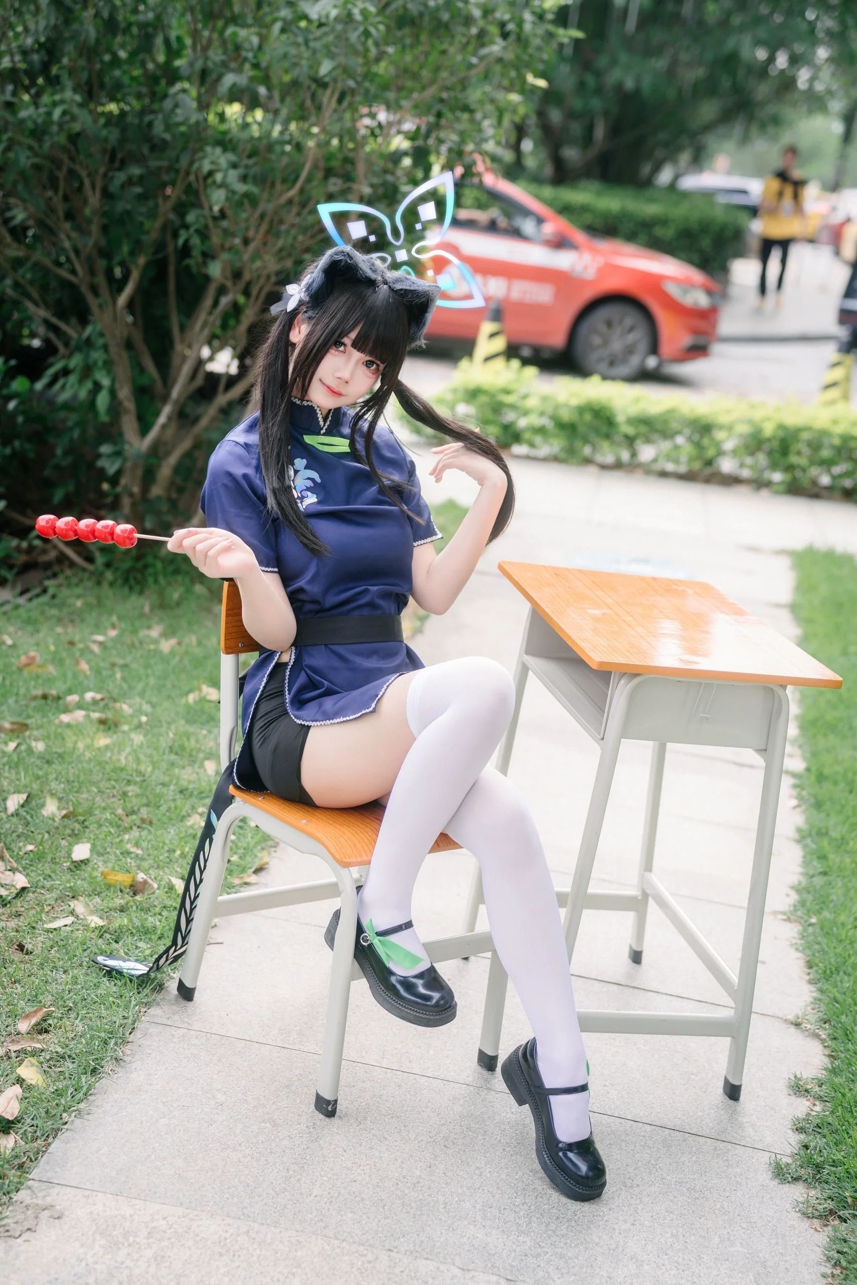 【春原瞬cos】碧藍檔案的校園日常，定格課桌旁的俏皮一瞬 - 第 11 張
