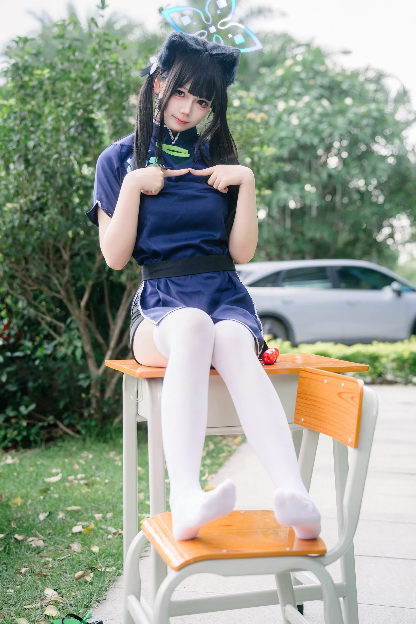 【春原瞬cos】碧藍檔案的校園日常，定格課桌旁的俏皮一瞬 - 第 12 張