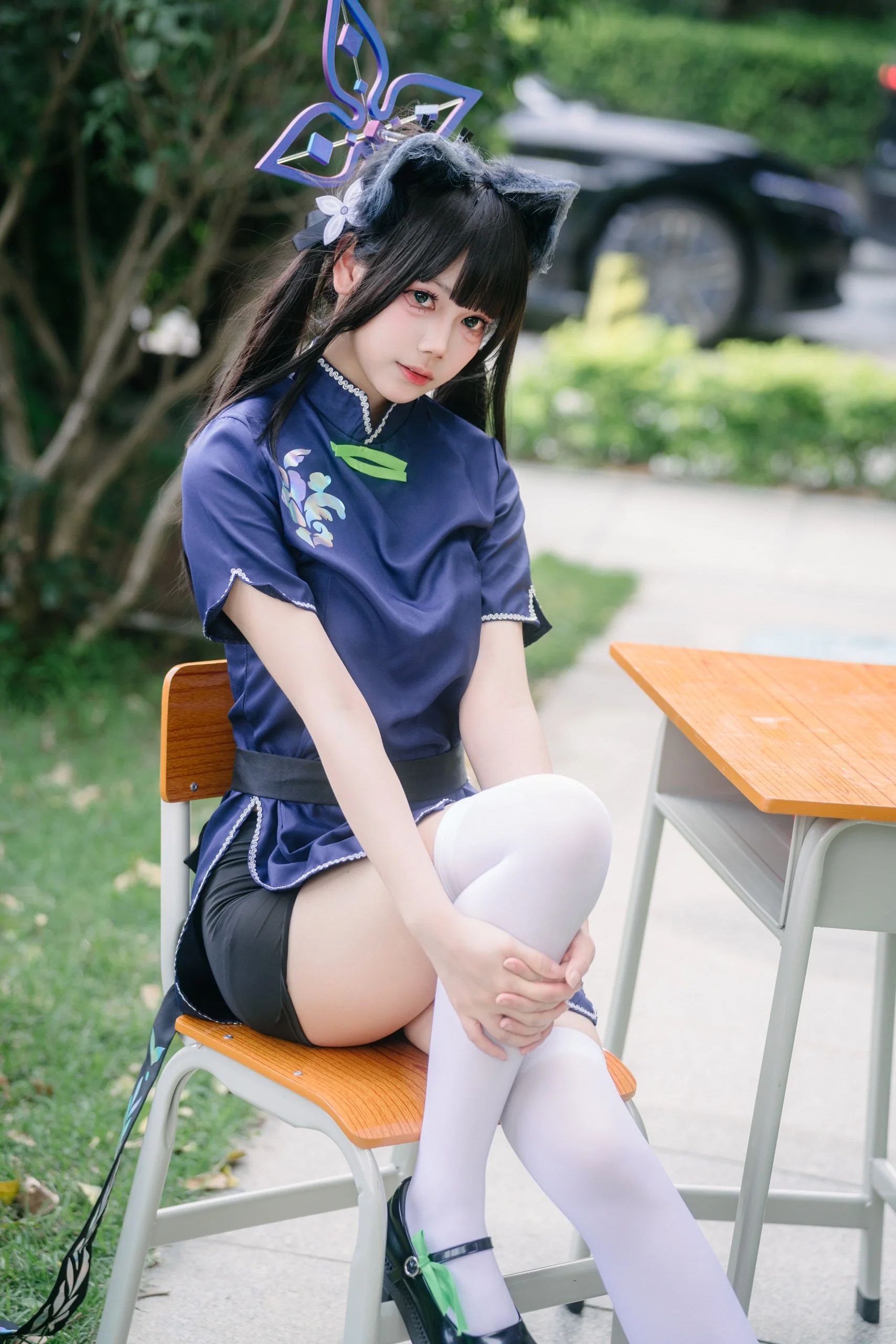 【春原瞬cos】碧藍檔案的校園日常，定格課桌旁的俏皮一瞬 - 第 2 張