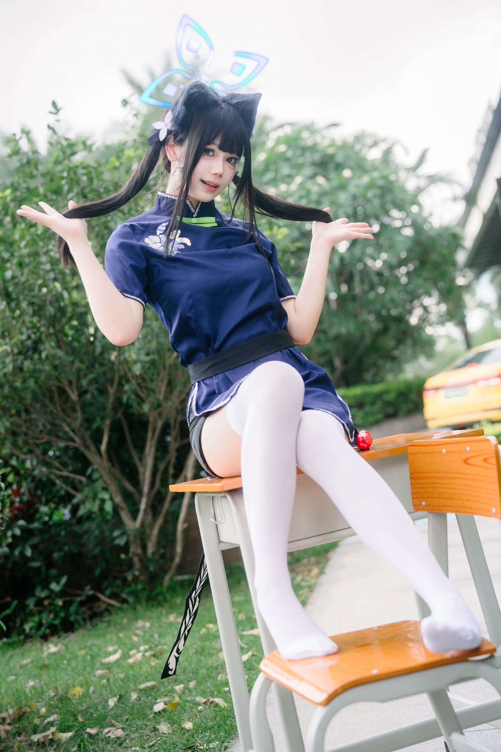 【春原瞬cos】碧藍檔案的校園日常，定格課桌旁的俏皮一瞬 - 第 4 張