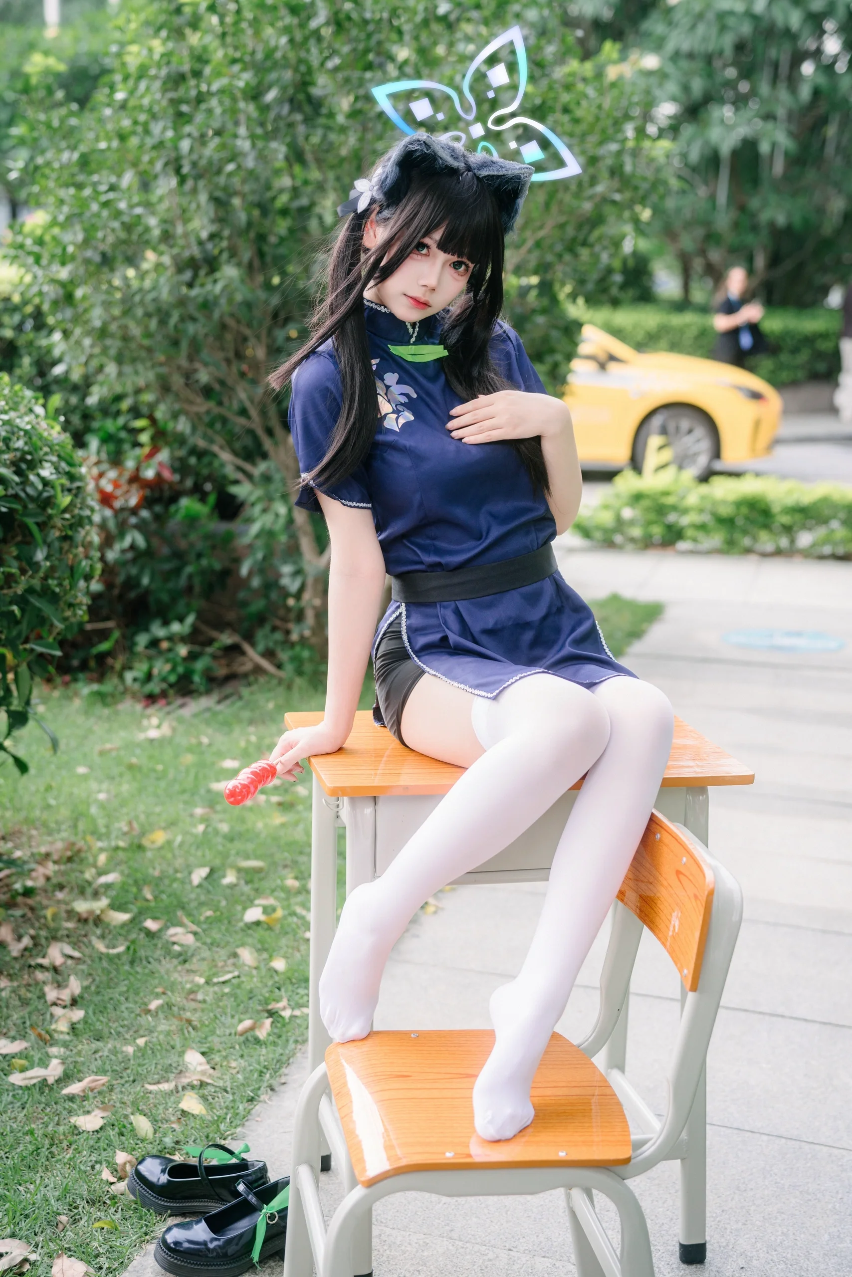 【春原瞬cos】碧藍檔案的校園日常，定格課桌旁的俏皮一瞬 - 第 6 張