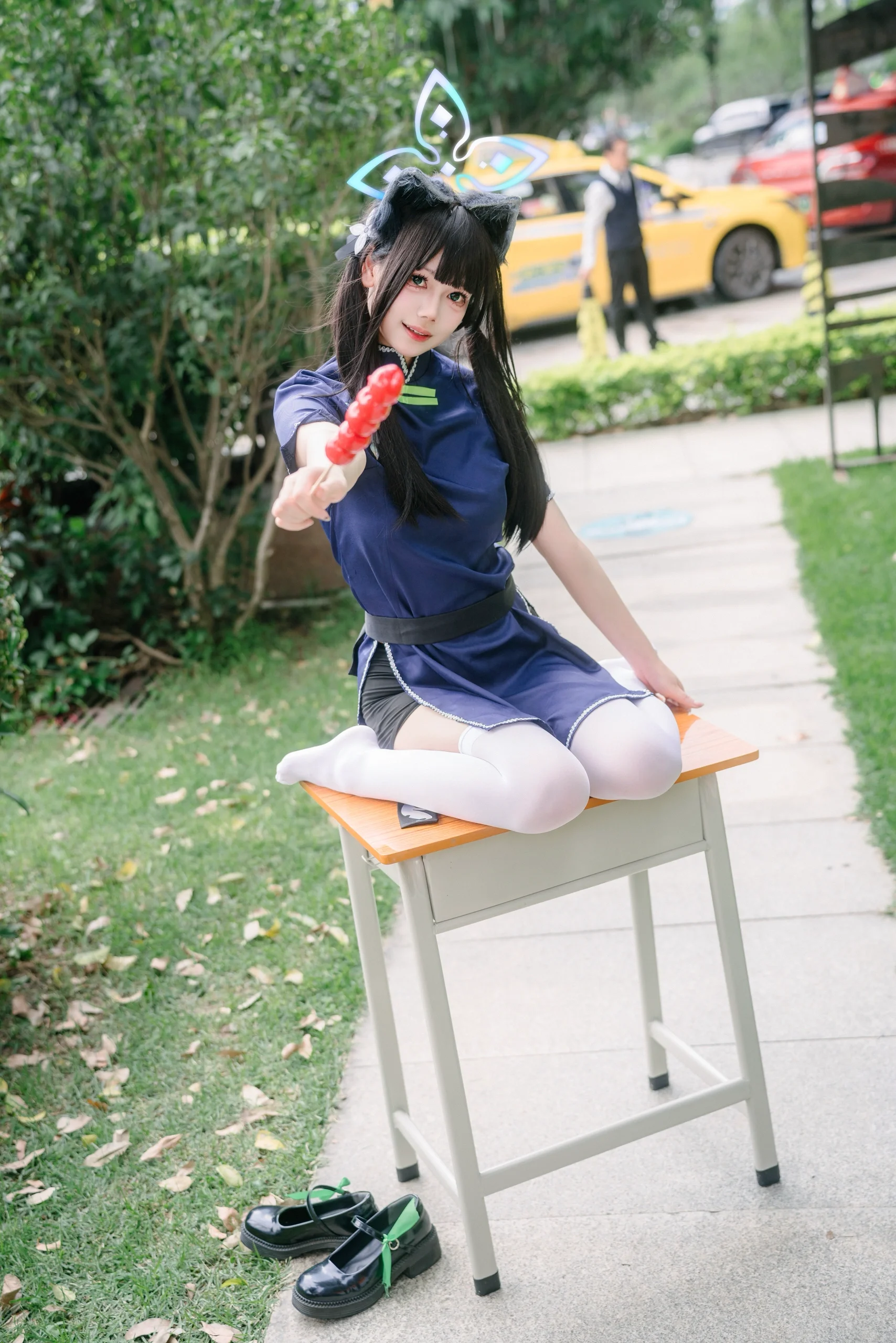 【春原瞬cos】碧藍檔案的校園日常，定格課桌旁的俏皮一瞬 - 第 7 張