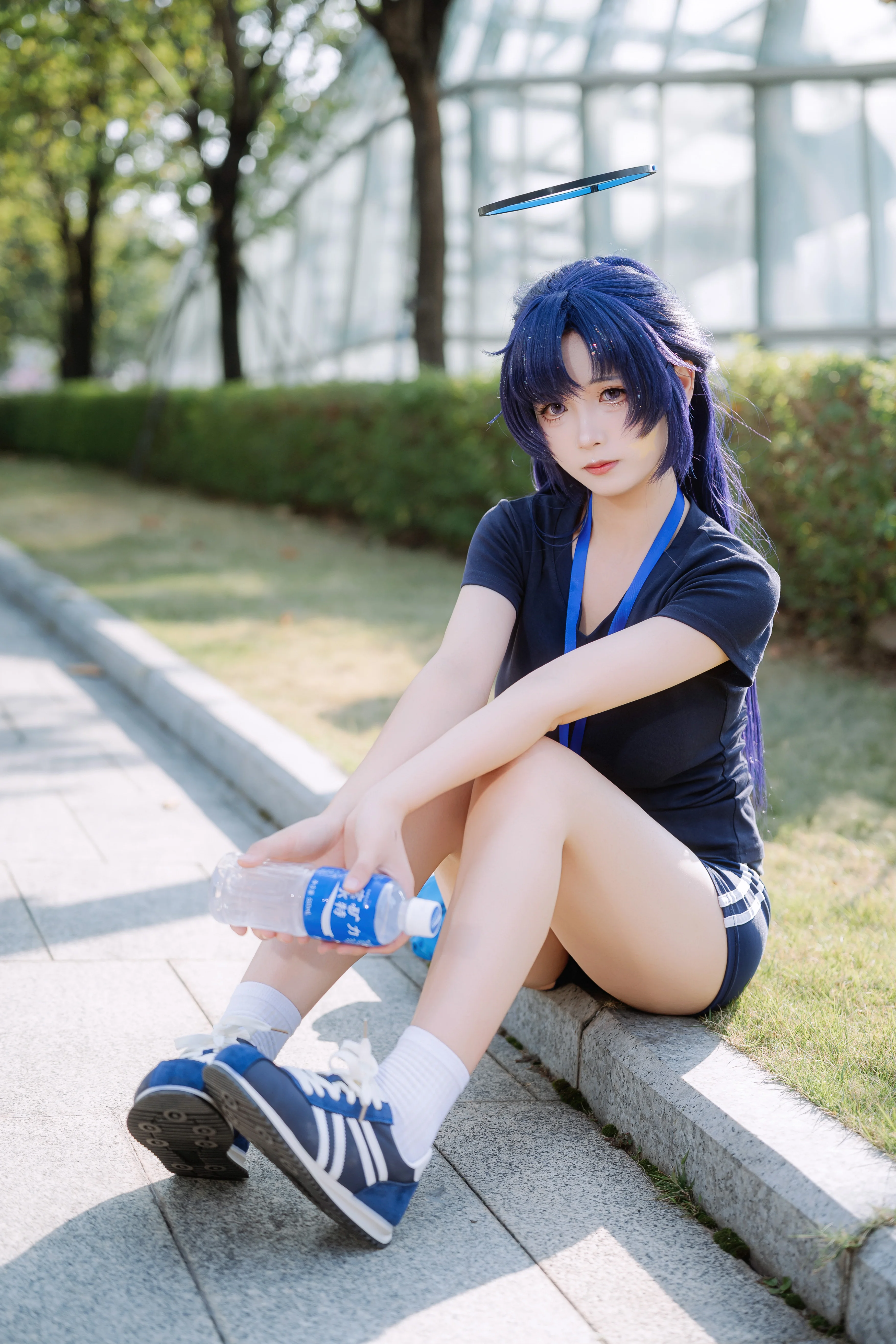 【早濑优香cos】蔚蓝档案体操服，户外运动日常记录 - 第 2 张